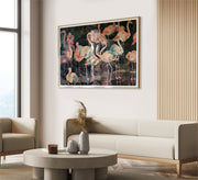 A tableau of a group of pelicans - Vitrine Furniture - Décor