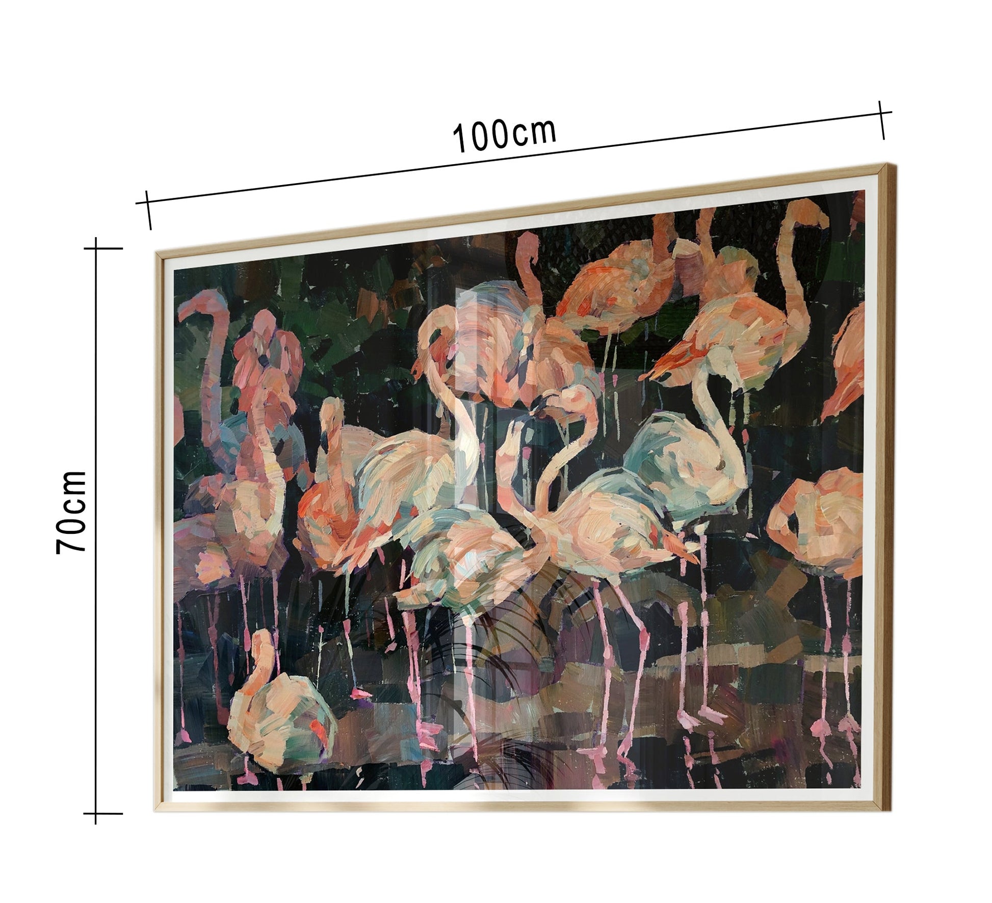 A tableau of a group of pelicans - Vitrine Furniture - Décor