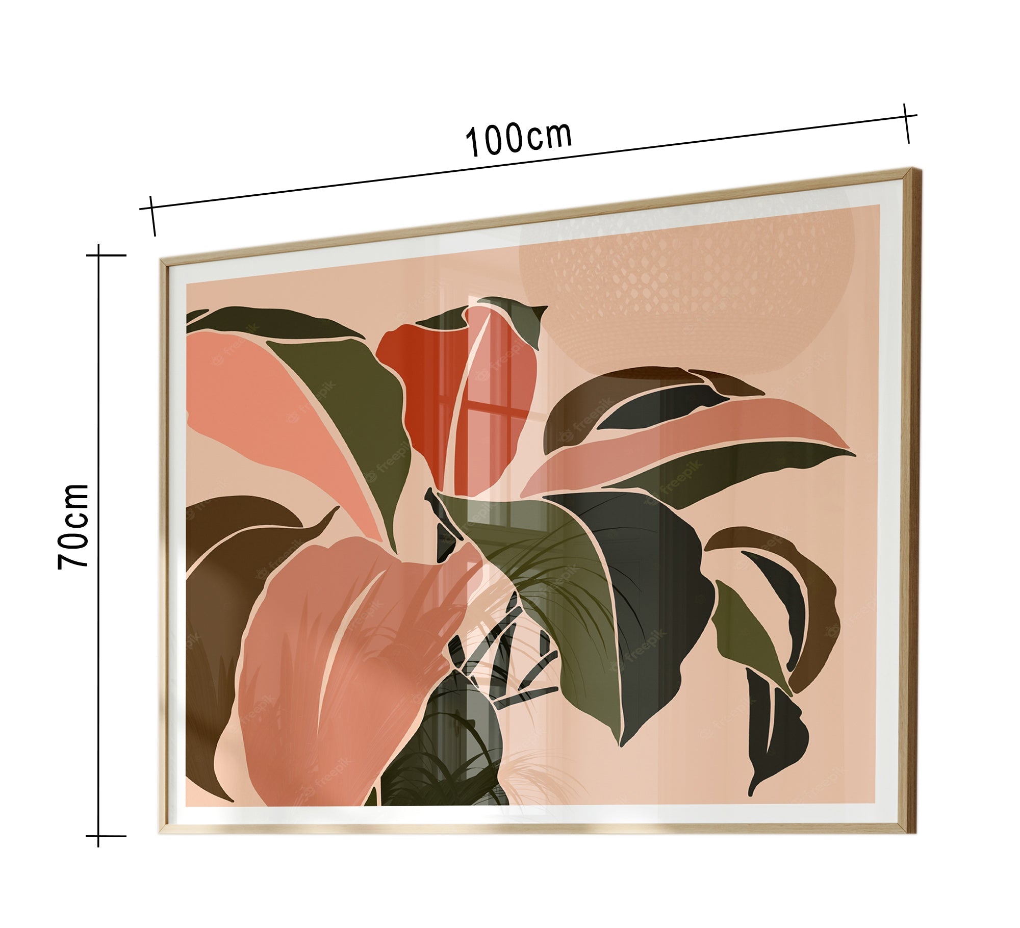 A tableau of a group of tree leaves - Vitrine Furniture - Décor