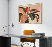 A tableau of a group of tree leaves - Vitrine Furniture - Décor