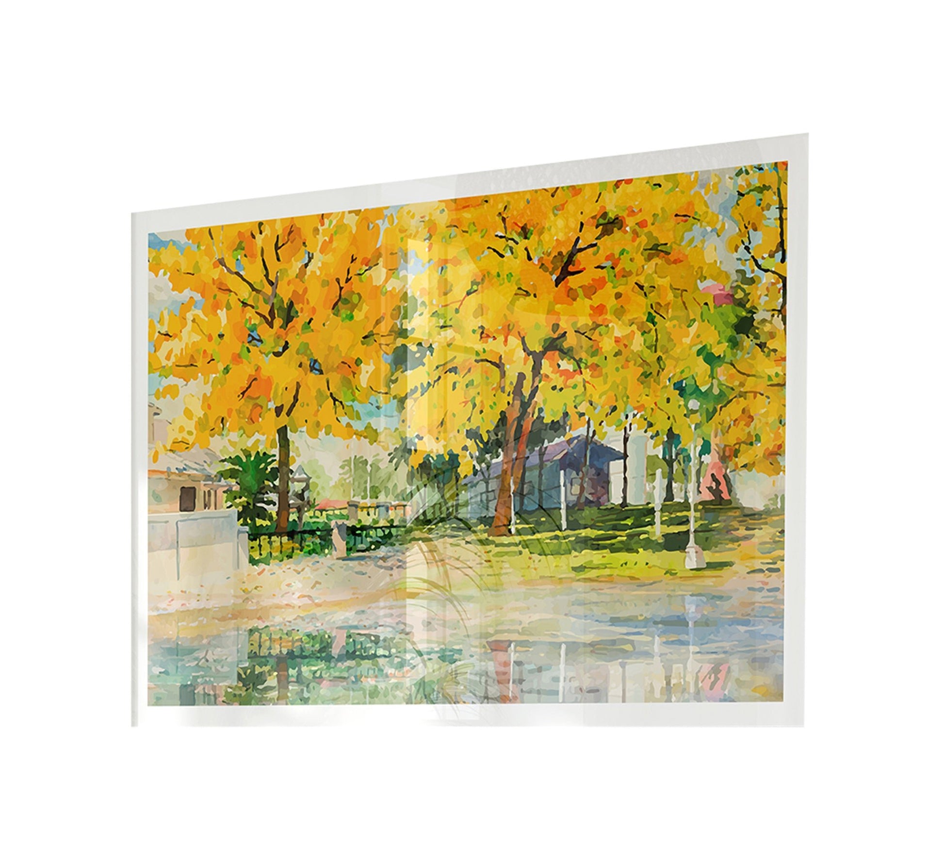 A tableau of a group of trees - Vitrine Furniture - Décor