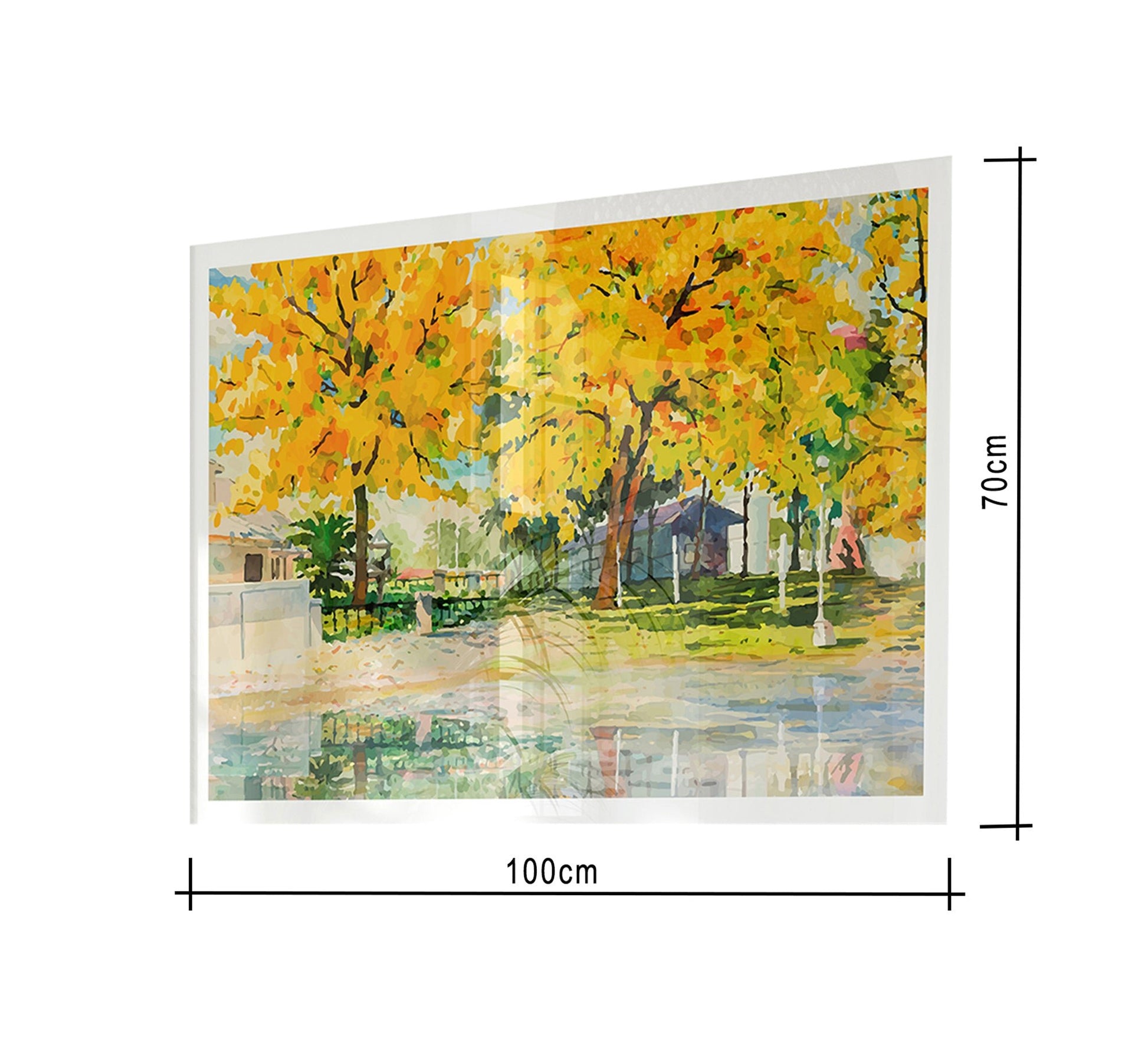 A tableau of a group of trees - Vitrine Furniture - Décor