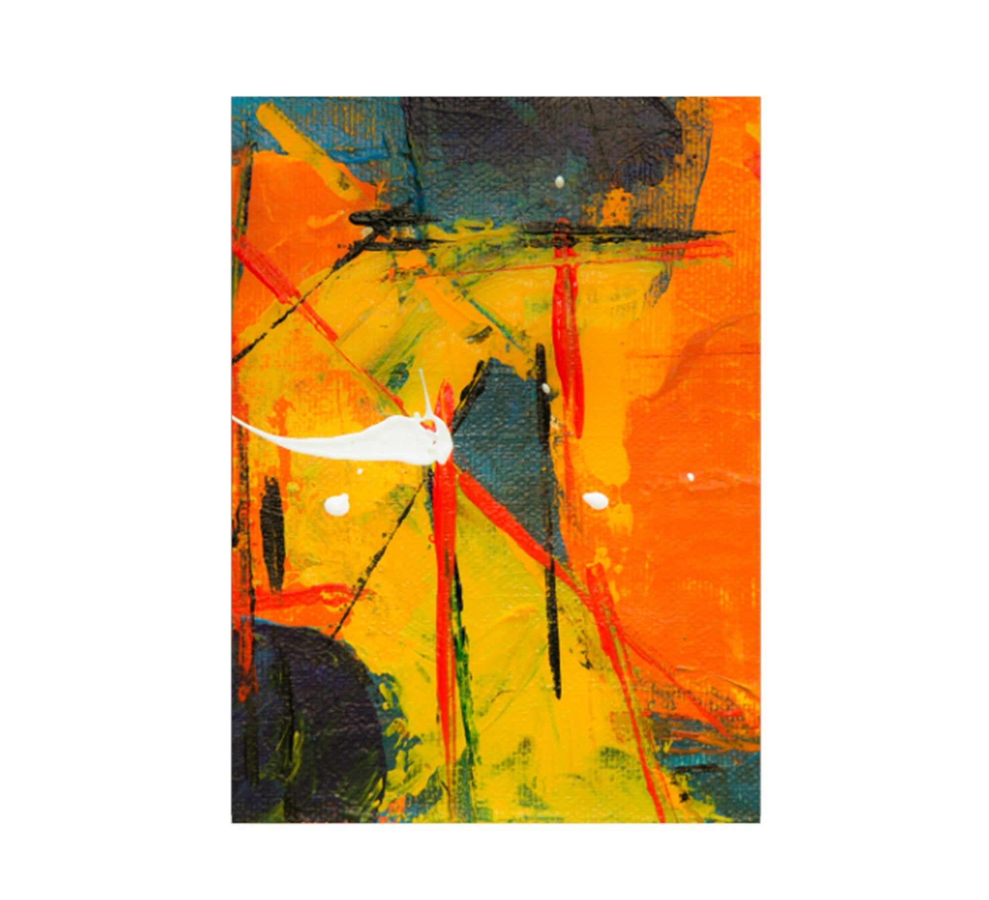 A tableau with cheerful fiery colors - Vitrine Furniture - Décor