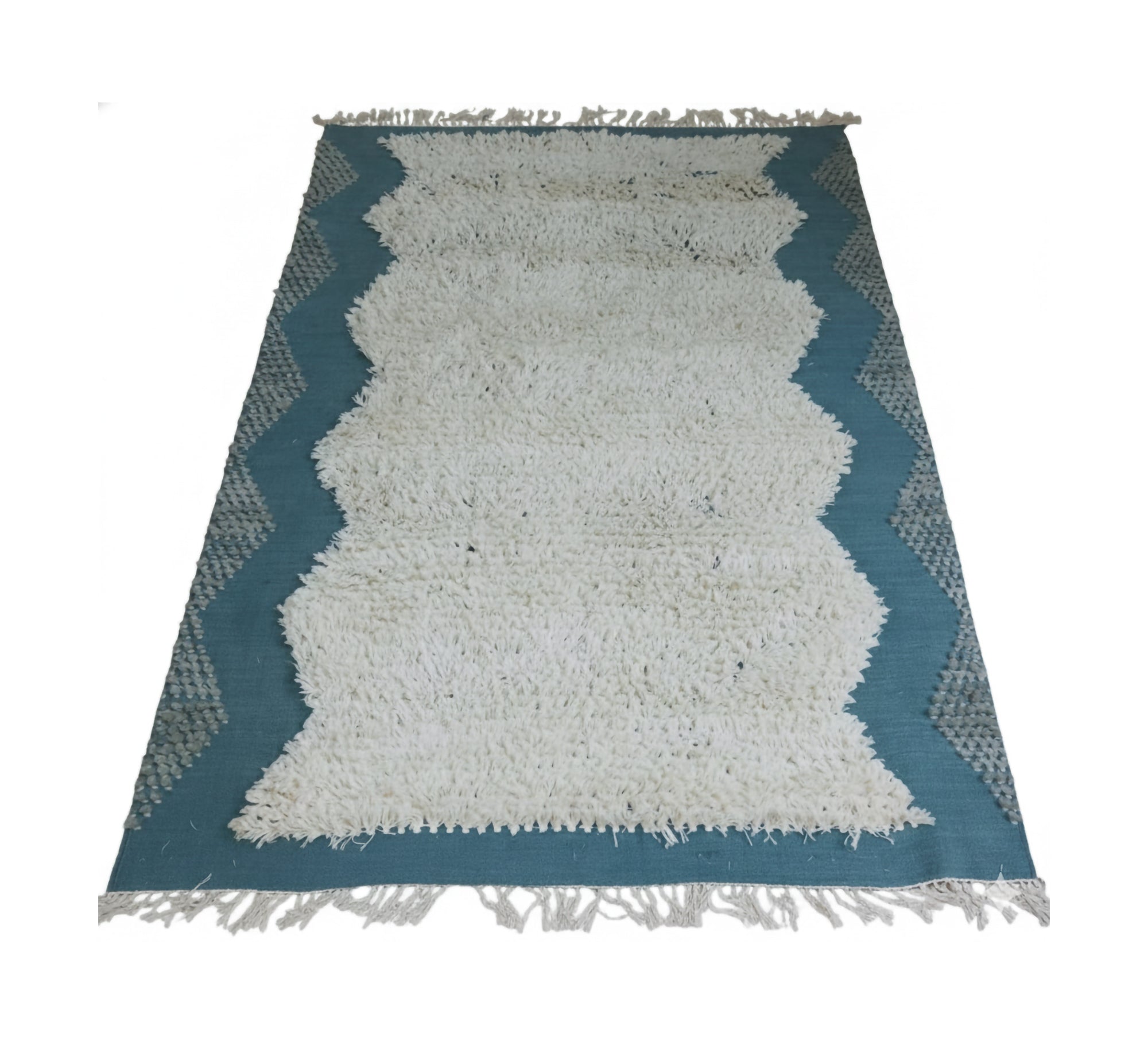 A thin, gray, rustic rug - Vitrine Furniture - Accessories