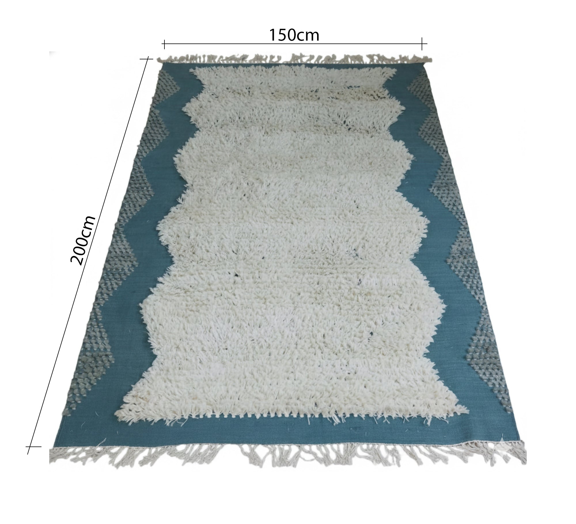 A thin, gray, rustic rug - Vitrine Furniture - Accessories