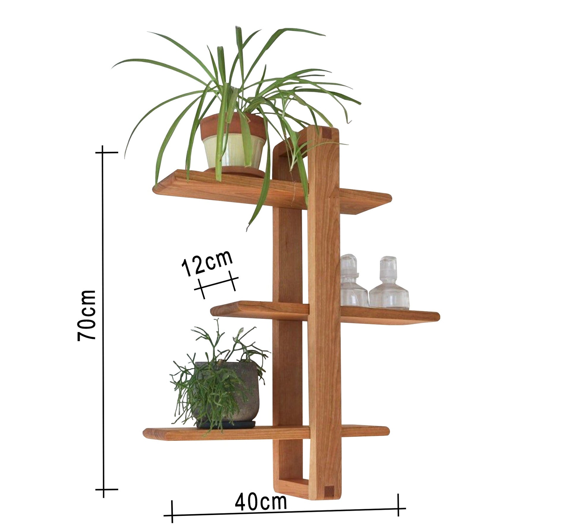 A three - tiered hanging shelf unit - Vitrine Furniture - Décor
