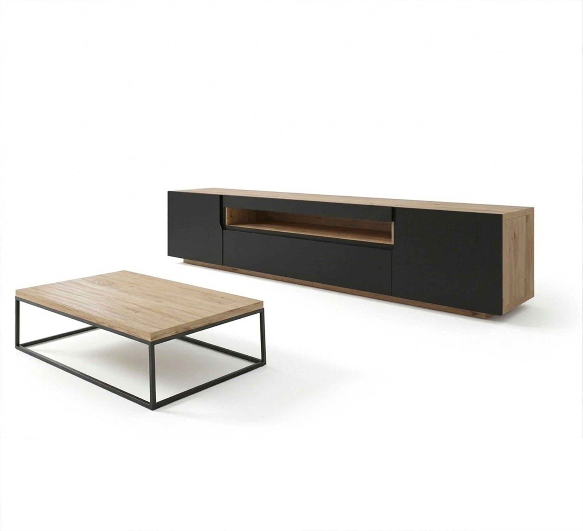 A TV desk and table with a simple design - Vitrine Furniture - TV Table & Cabinet
