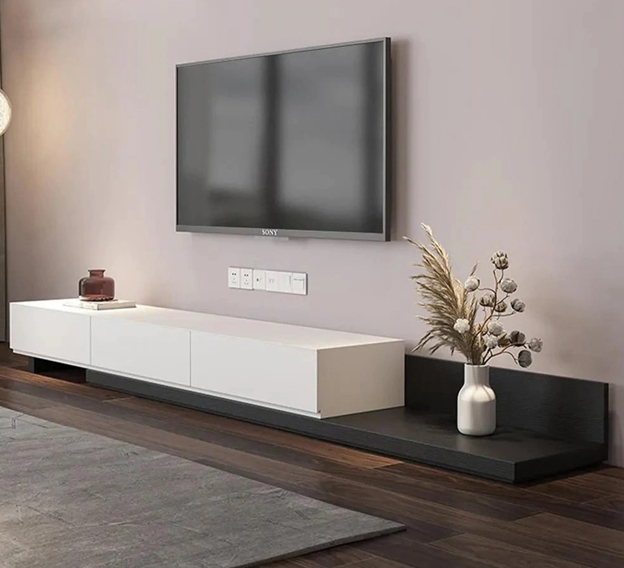 A TV unit and coffee table in a stylish black and white design - Vitrine Furniture - Furniture