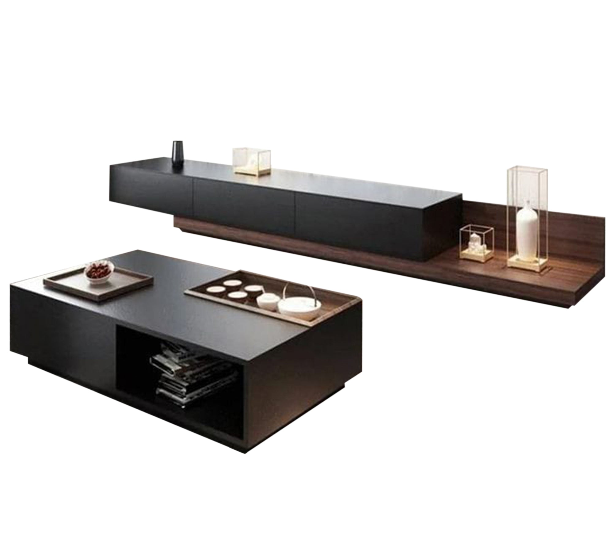A TV unit and coffee table with a stylish, modern design - Vitrine Furniture - Furniture