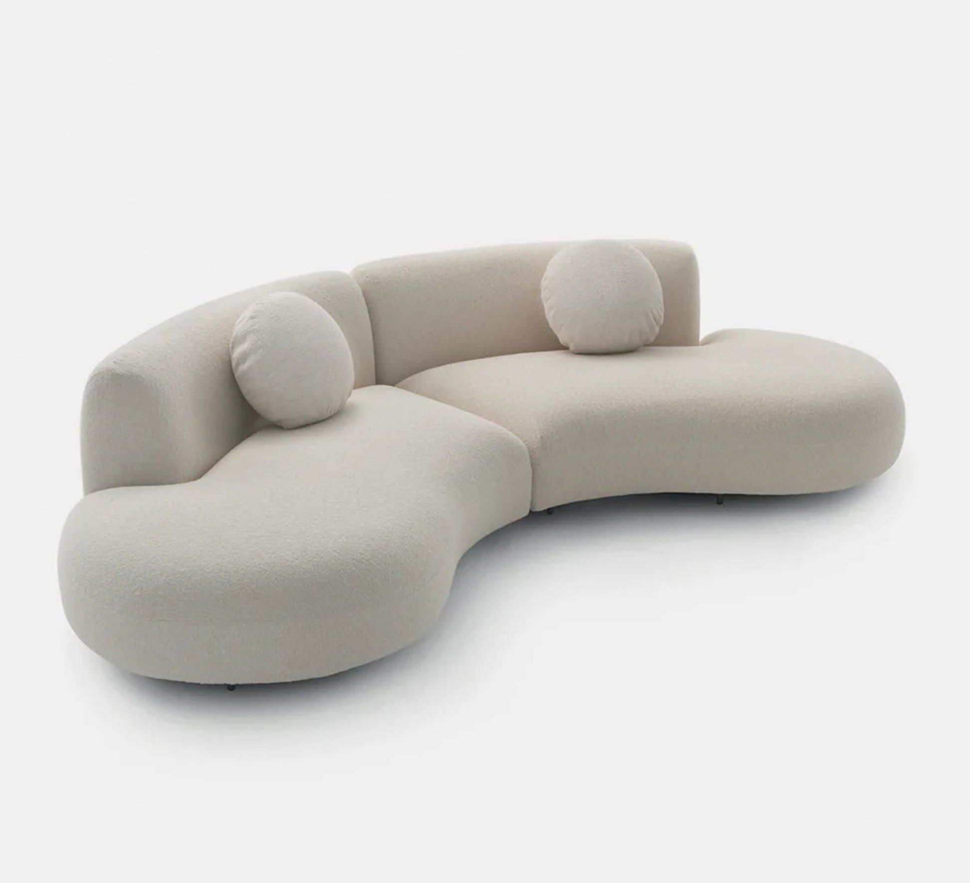 A two - piece sofa with a semicircular configuration - Vitrine Furniture - Furniture