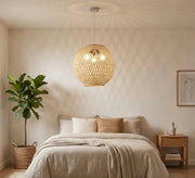 A uniquely designed, ribbed chandelier - Vitrine Furniture - Ceiling lights
