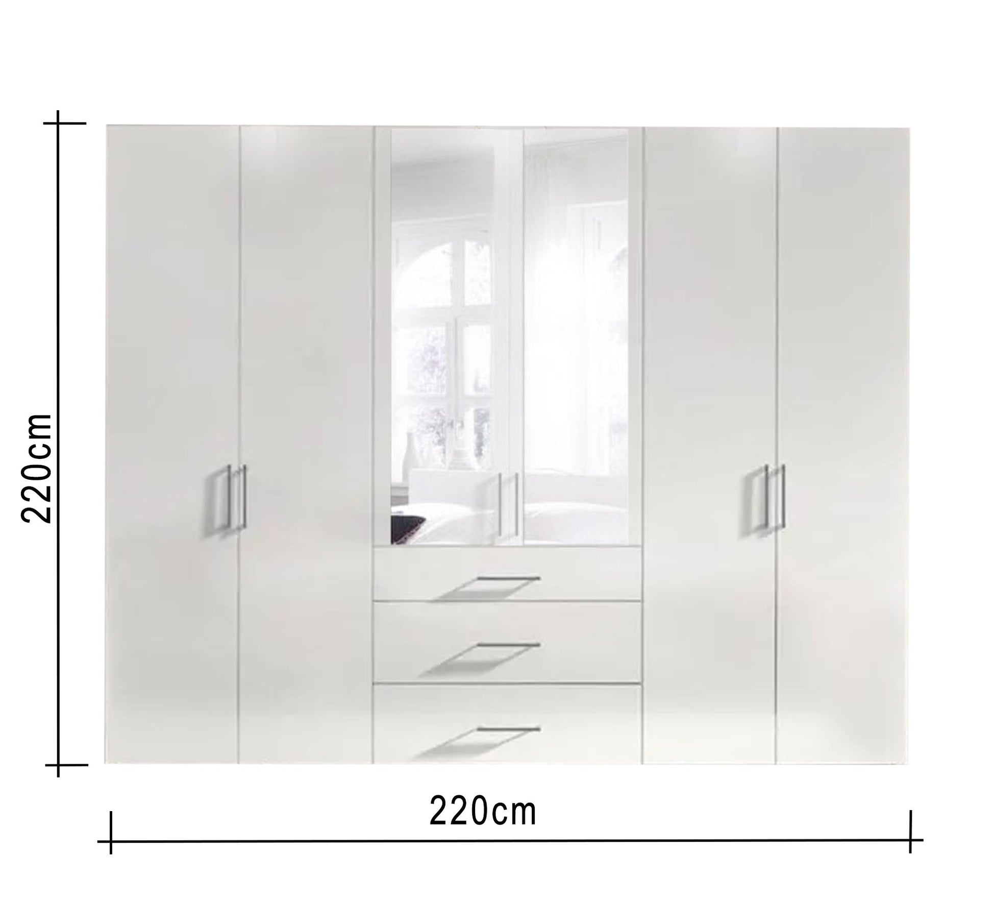 A white wardrobe with distinctive elegance - Vitrine Furniture - Furniture