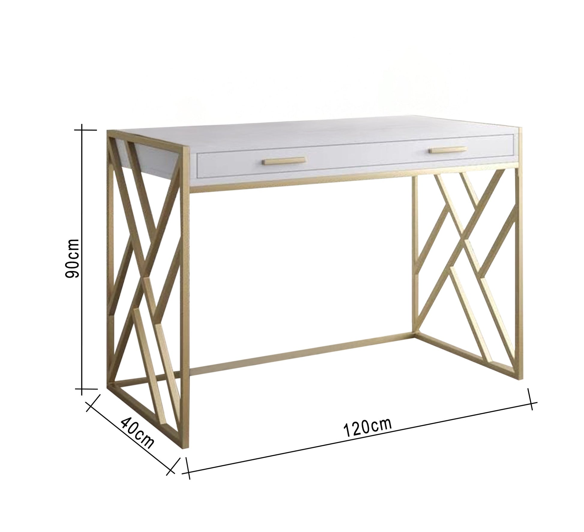A wide entryway console with a drawer - Vitrine Furniture - Furniture