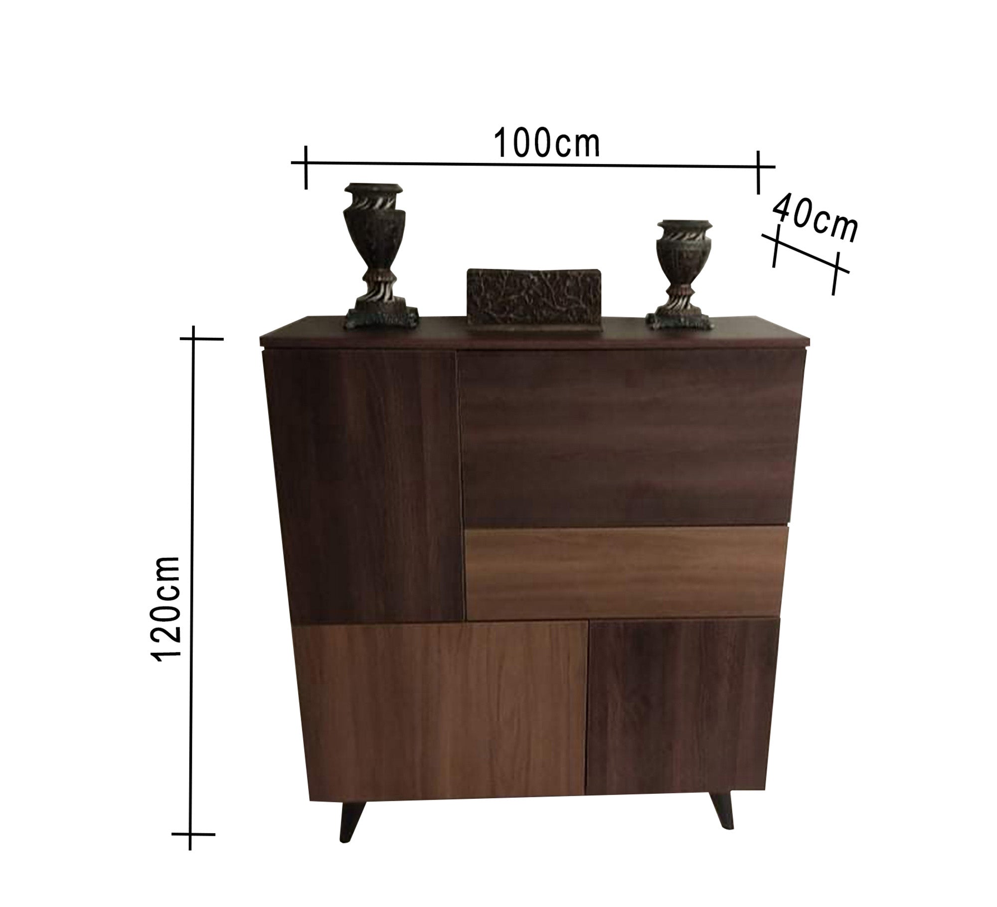 A wooden brown shoe racks - Vitrine Furniture - Shoe Racks