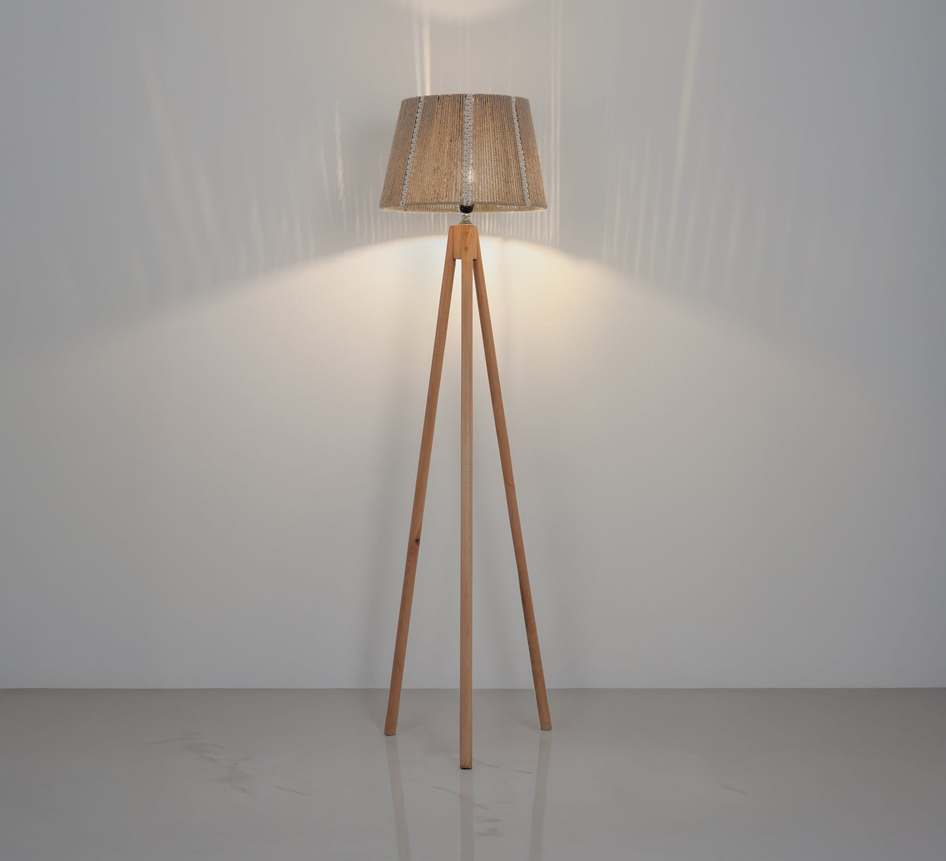 A wooden lampshade that will refresh the spirit of your room - Vitrine Furniture - Floor lamps