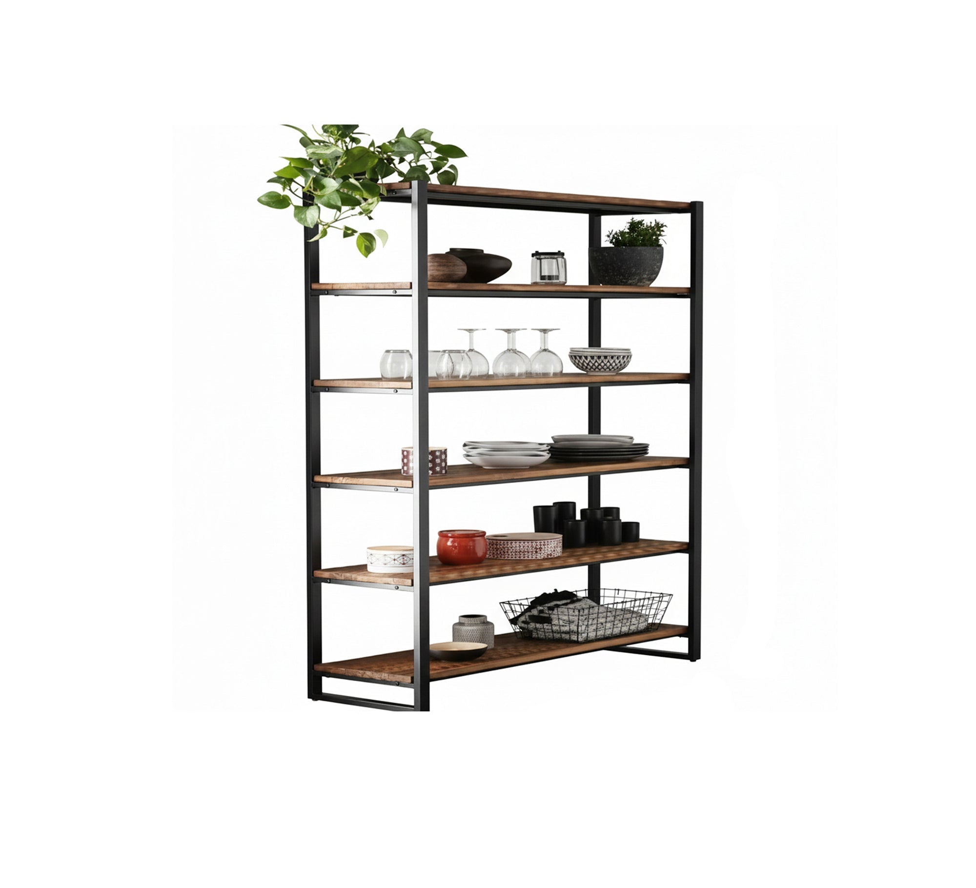 A wooden shelving unit for organizing the kitchen and living room - Vitrine Furniture - Furniture