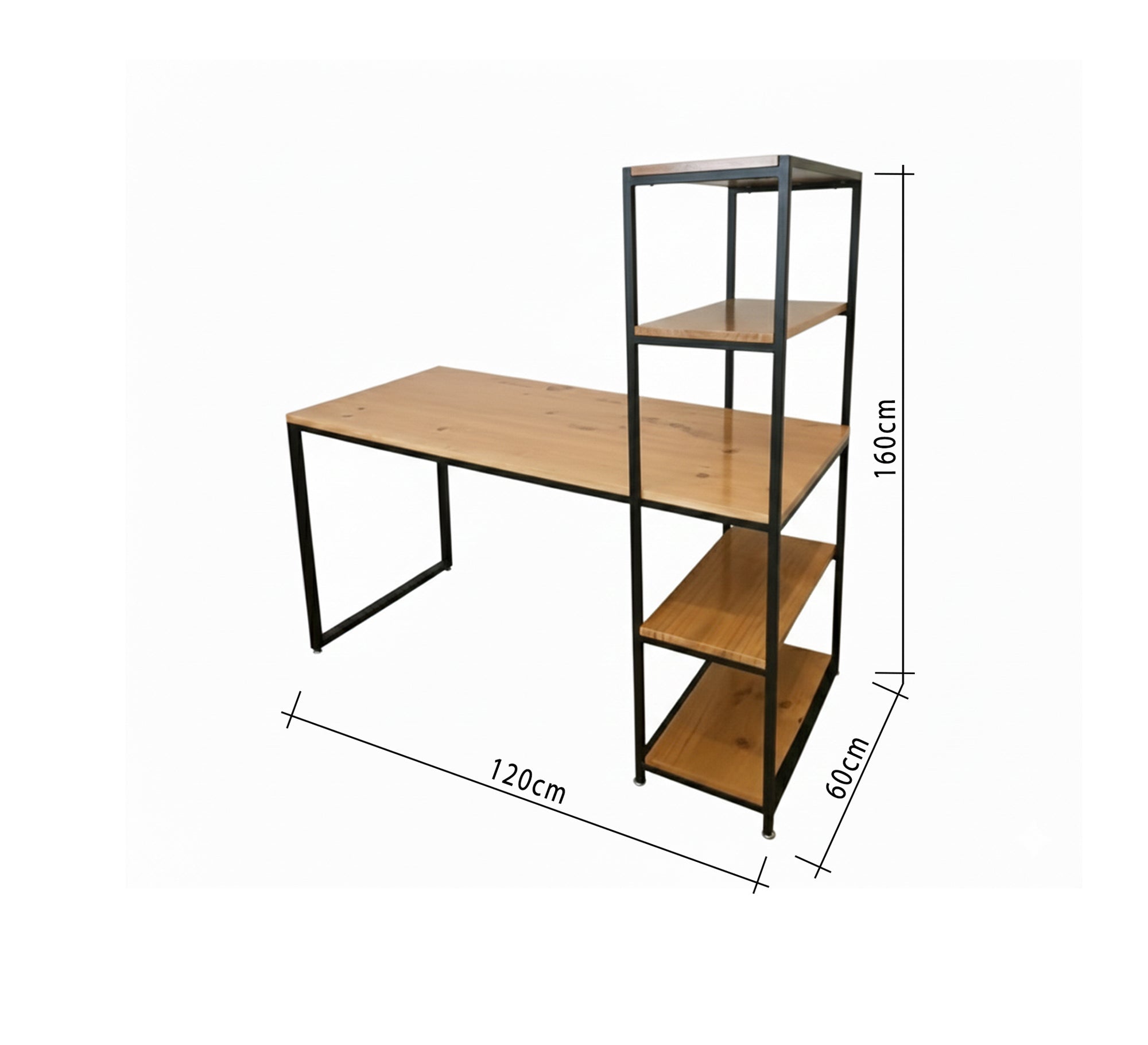 A work desk combined with a side shelving unit - Vitrine Furniture - Furniture