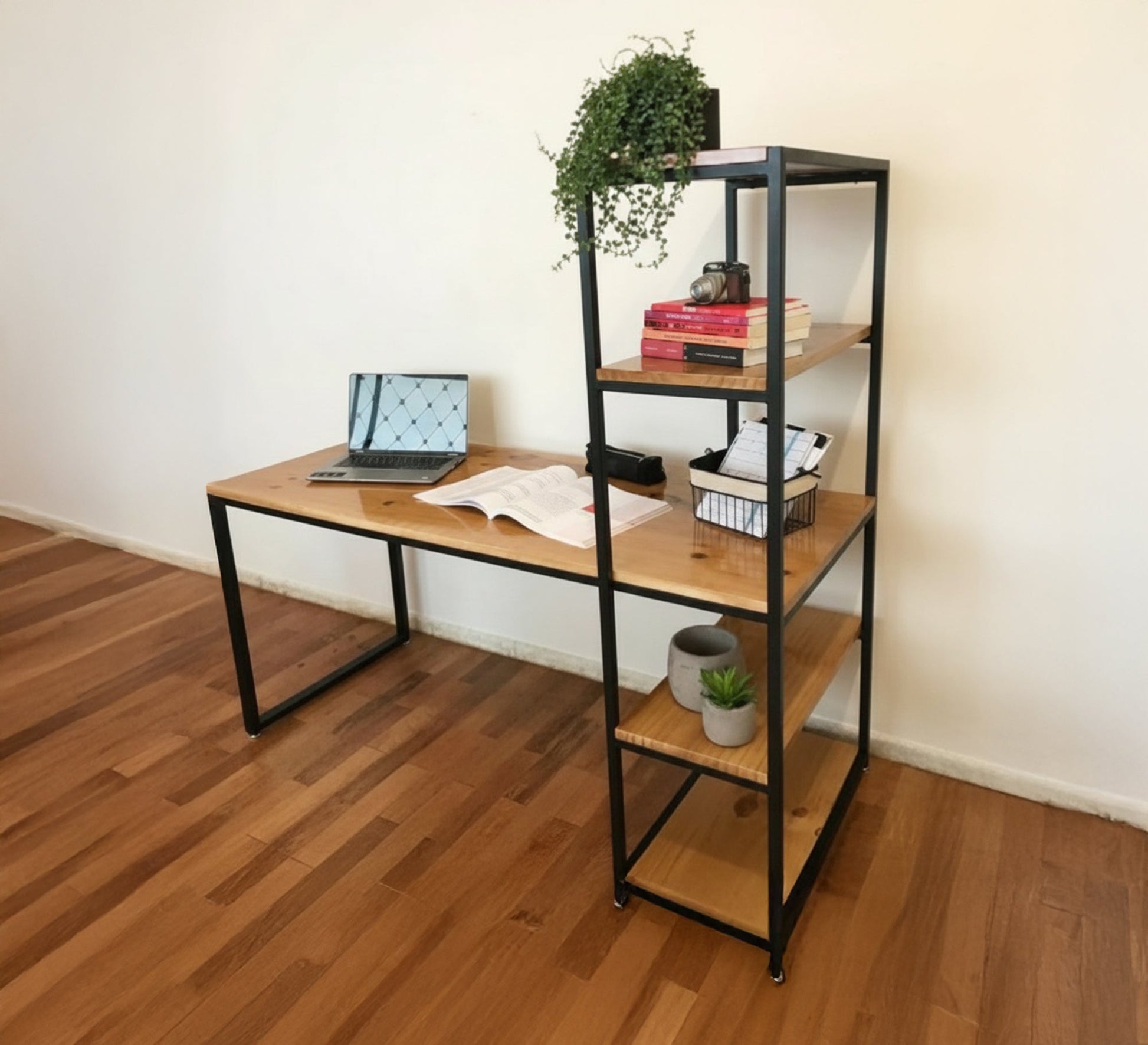 A work desk combined with a side shelving unit - Vitrine Furniture - Furniture