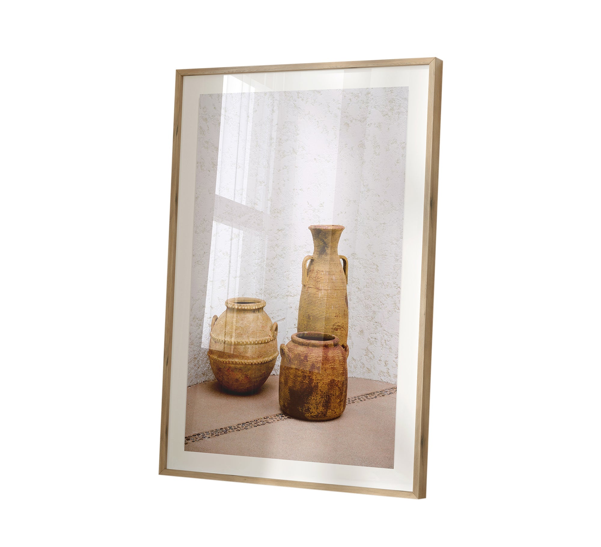 Abstract painting of a group of bottles - Vitrine Furniture - Décor