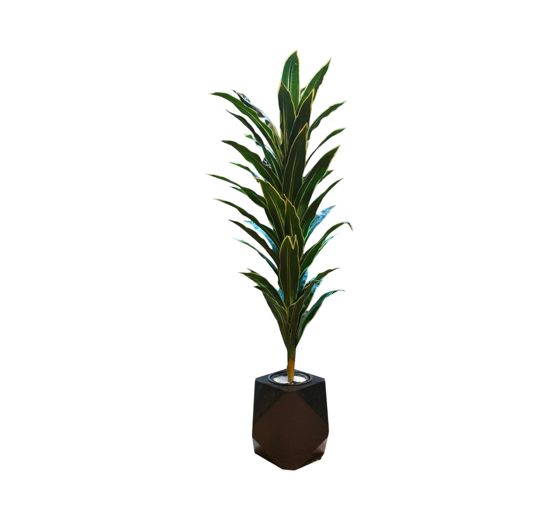 An artificial pot for a plant with lanceolate leaves - Vitrine Furniture - Décor