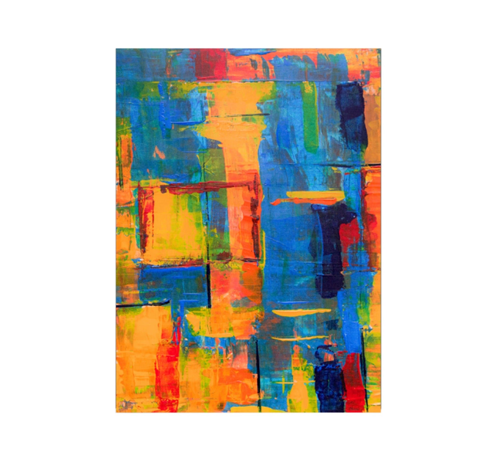 An artistic painting in bright colors - Vitrine Furniture - Décor