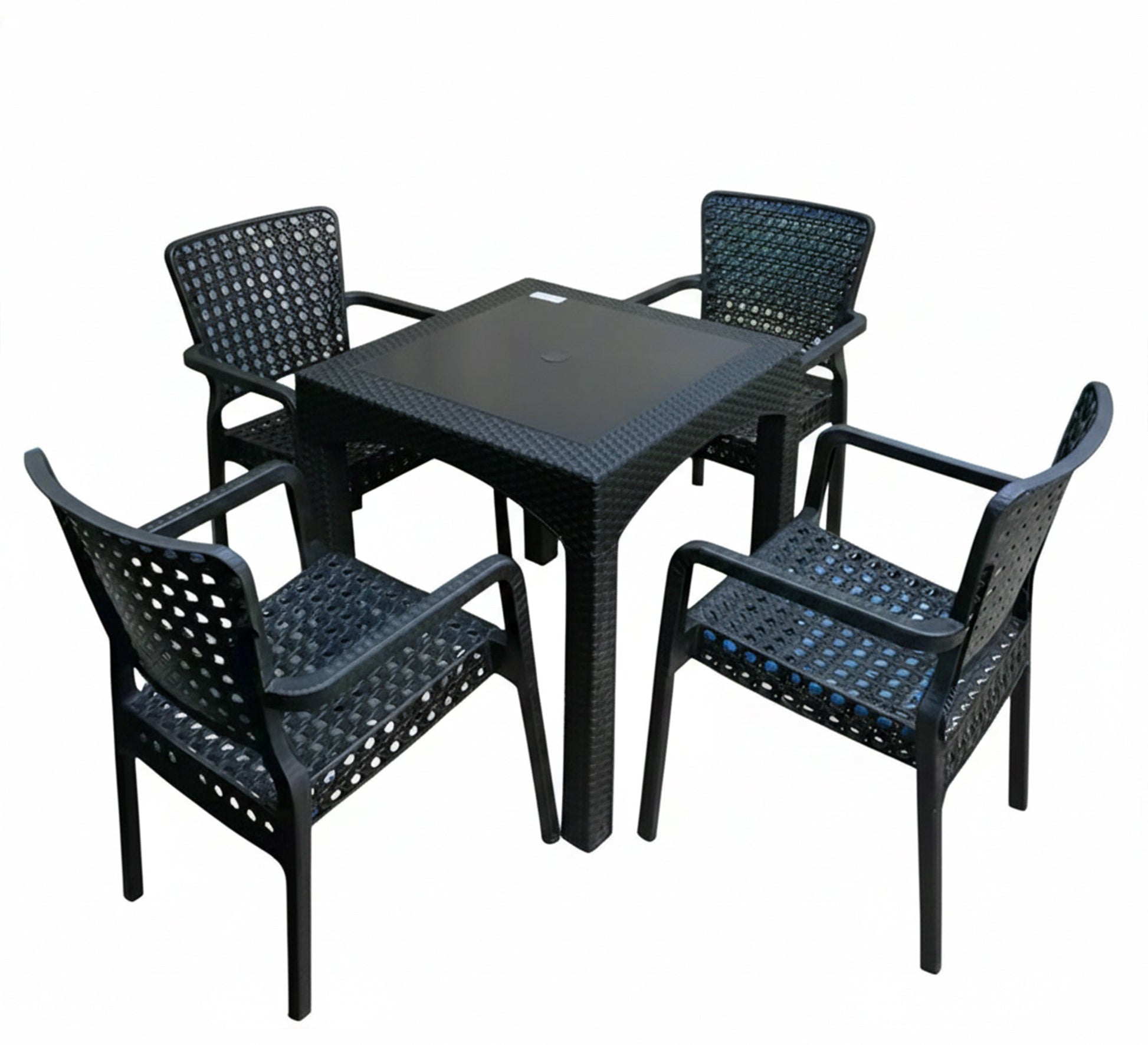 An elegant and modern black outdoor seating set - Vitrine Furniture - Outdoor Products