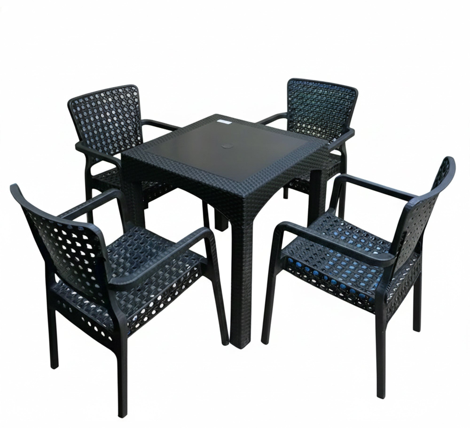An elegant and modern black outdoor seating set - Vitrine Furniture - Outdoor Products