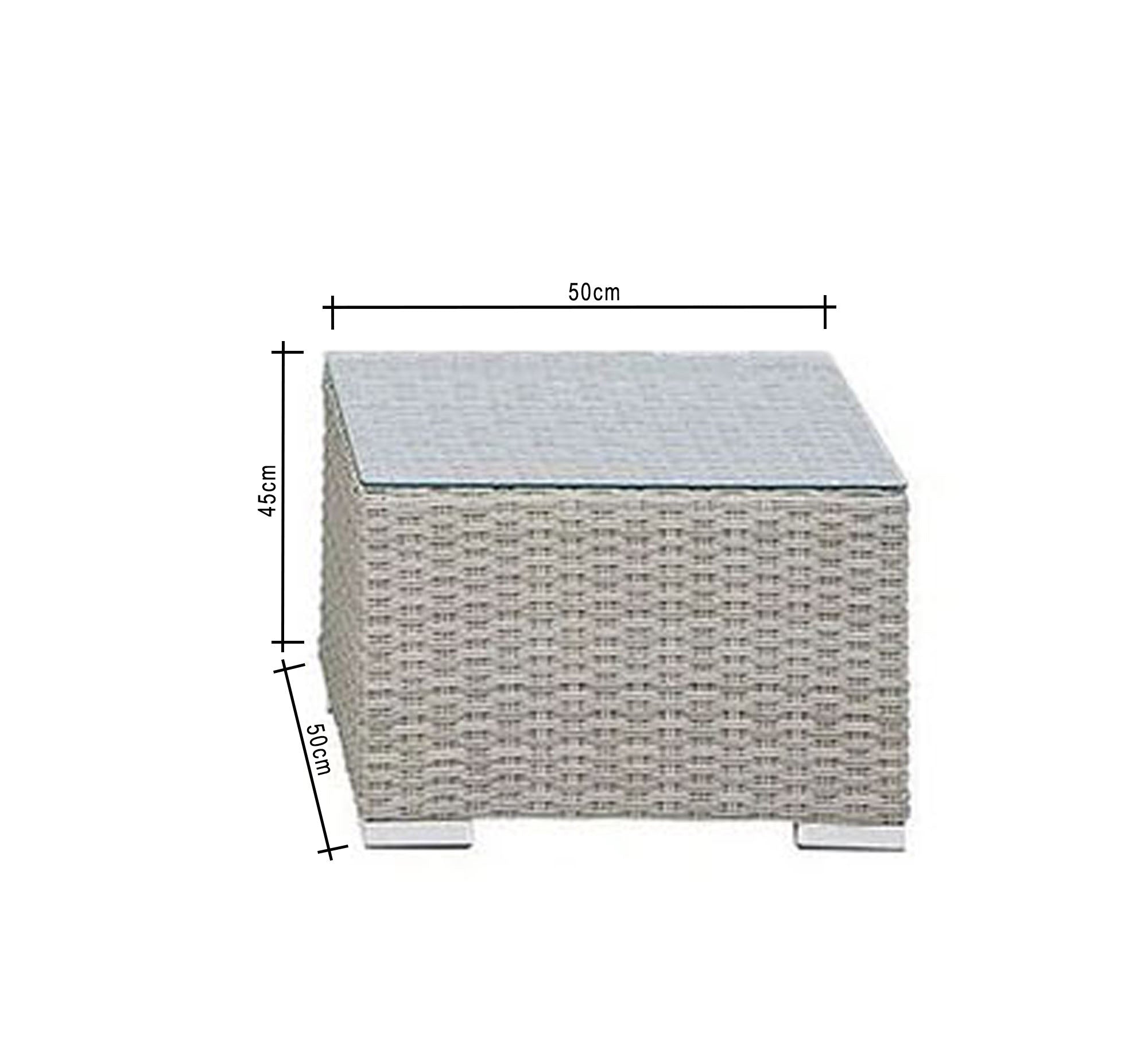 An outdoor set with a corner, a chair and two tables - Vitrine Furniture - Outdoor Products