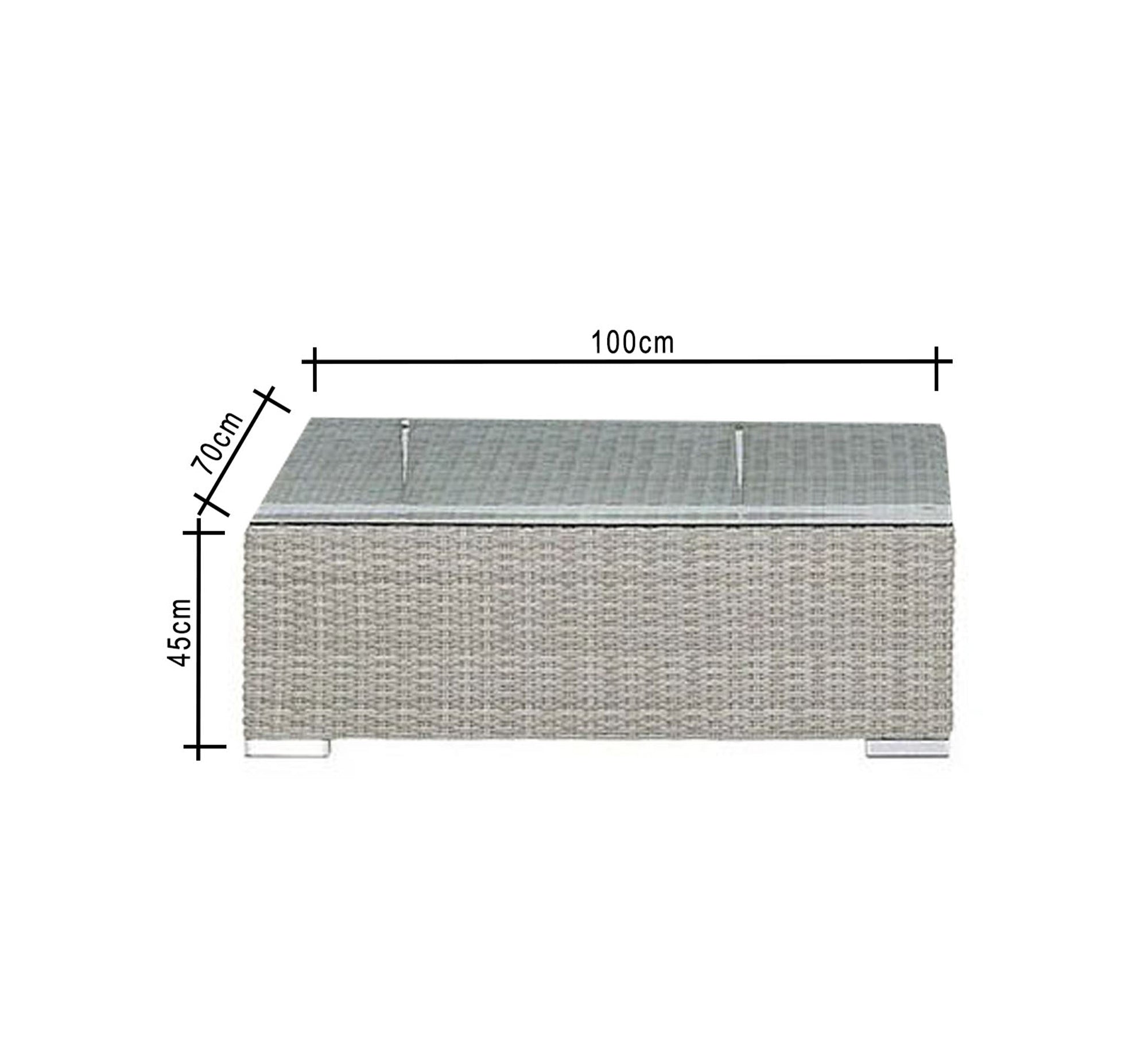 An outdoor set with a corner, a chair and two tables - Vitrine Furniture - Outdoor Products