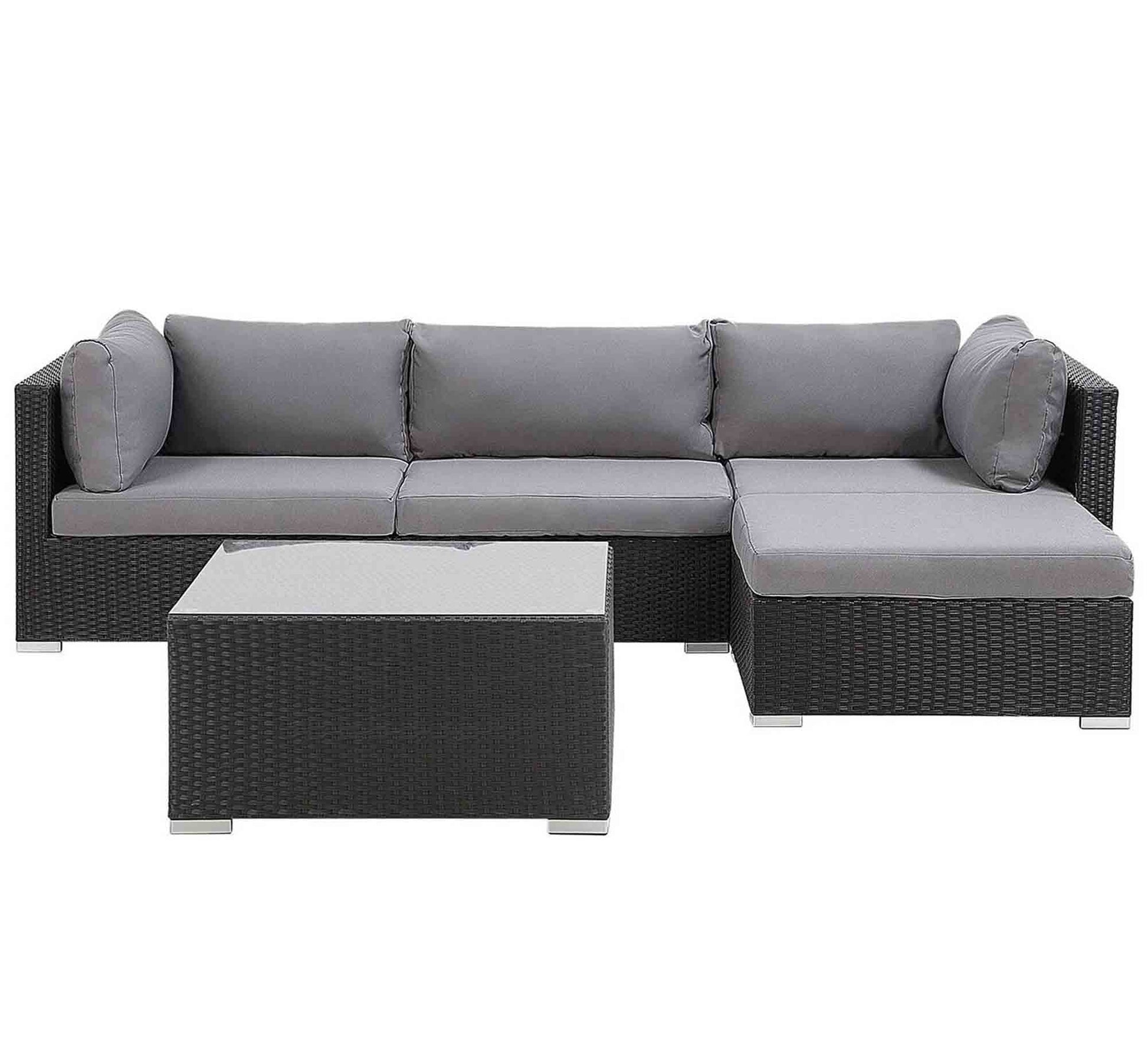An outdoor set with a L - shape sofa set - Vitrine Furniture - Outdoor Products