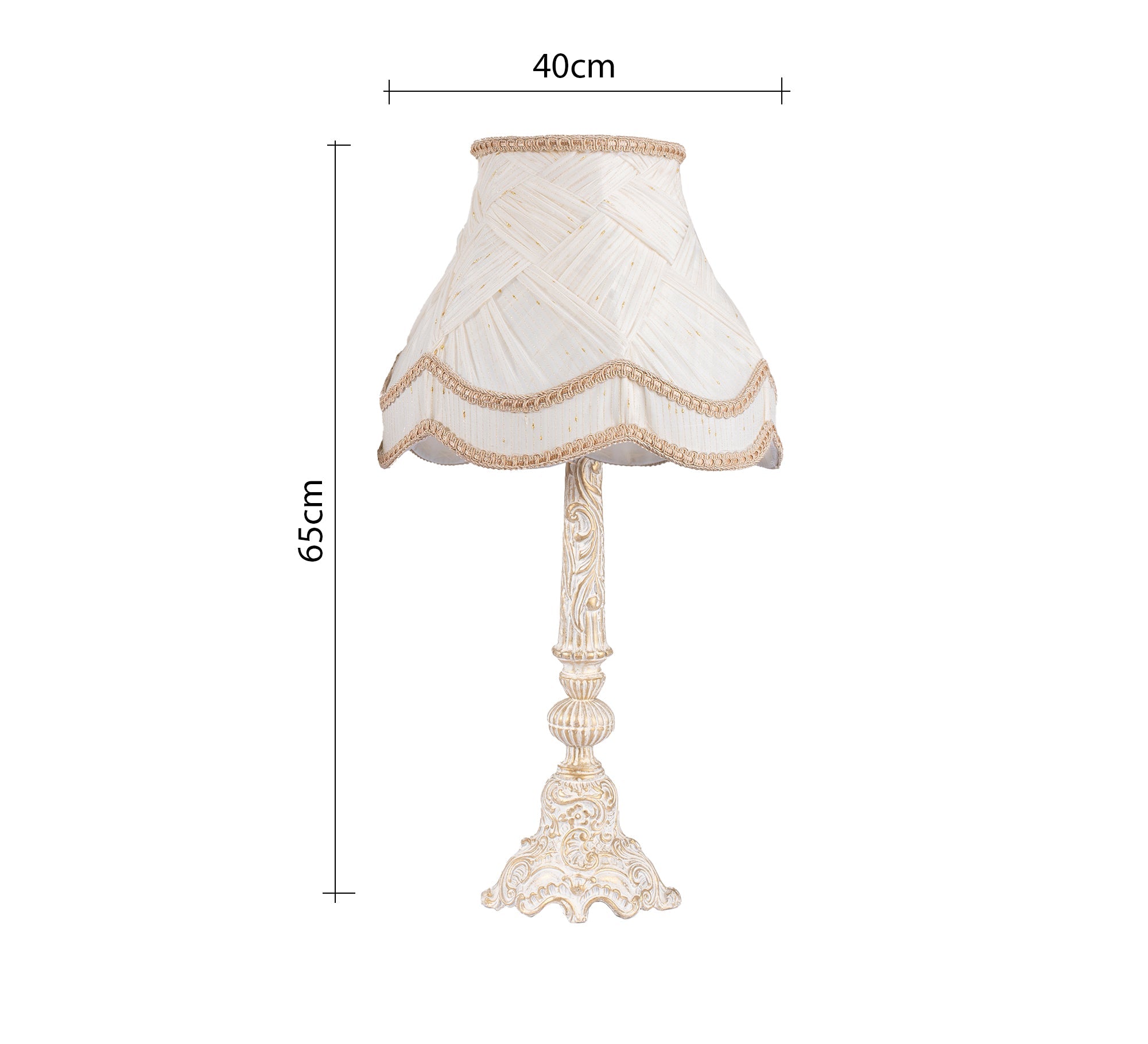 Antique ivory table lamp - Vitrine Furniture - Lighting