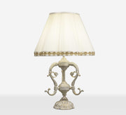 Antique table lamp with ornate base - Vitrine Furniture - Lighting
