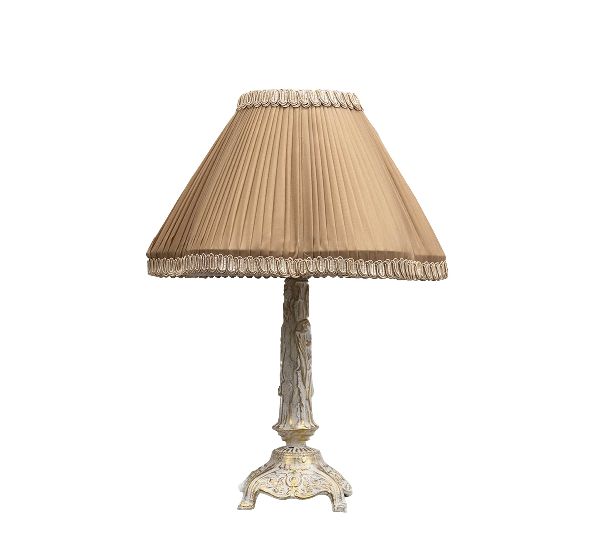 Antique table lamp with ornate base - Vitrine Furniture - Lighting