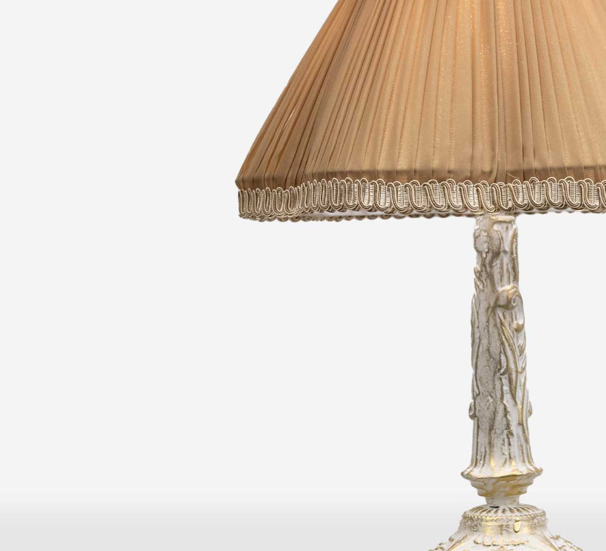 Antique table lamp with ornate base - Vitrine Furniture - Lighting