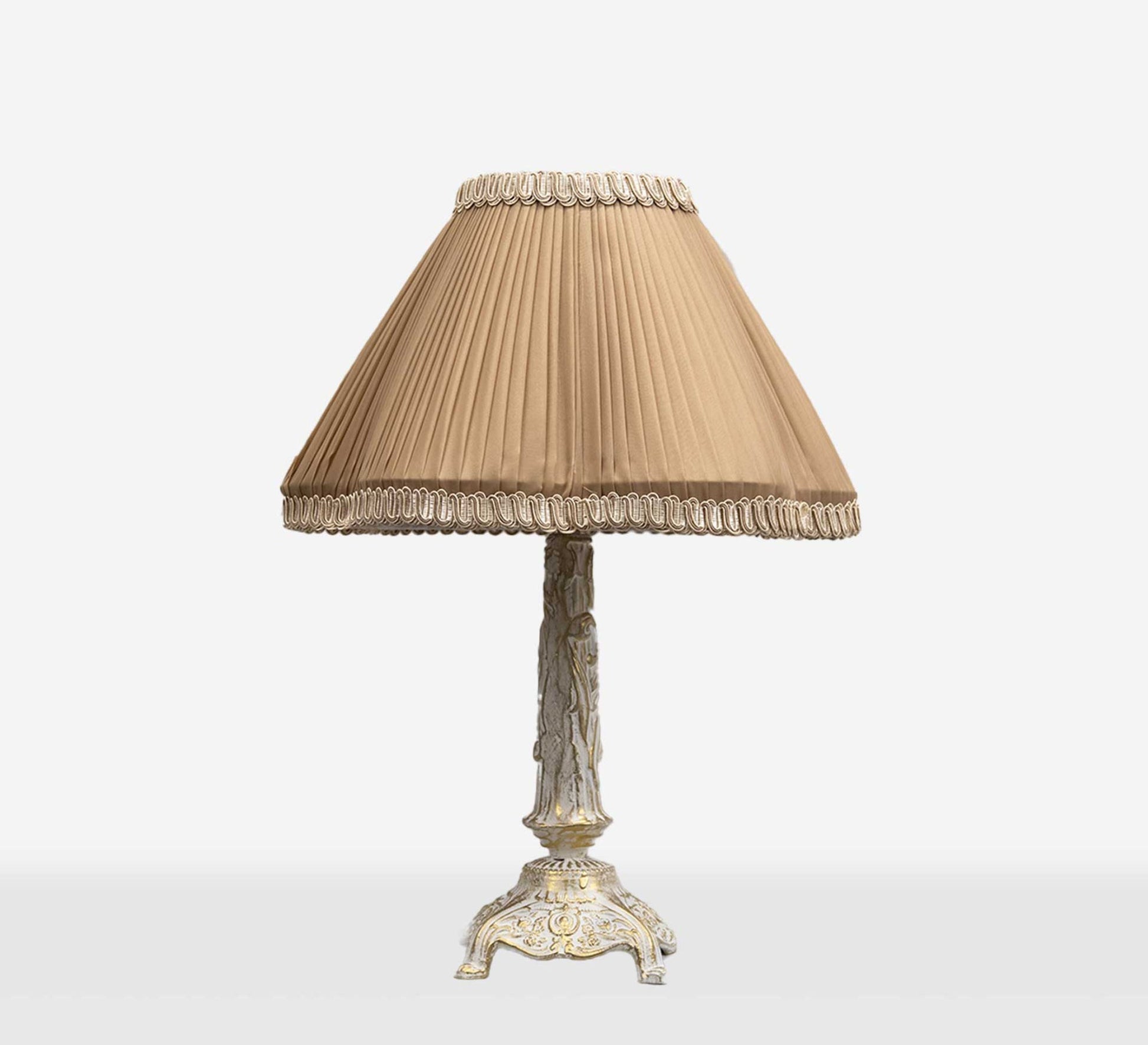 Antique table lamp with ornate base - Vitrine Furniture - Lighting