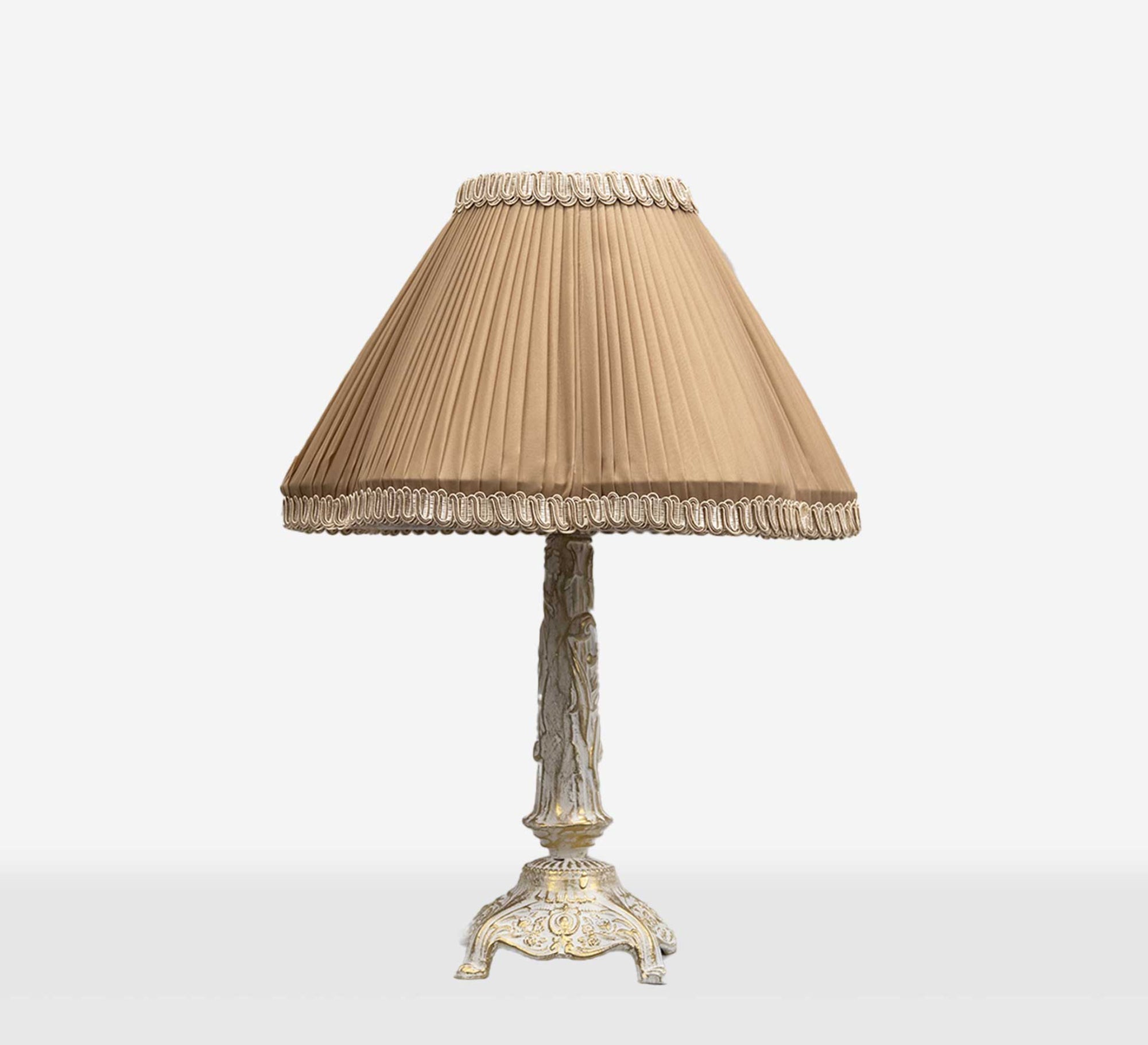 Antique table lamp with ornate base - Vitrine Furniture - Lighting