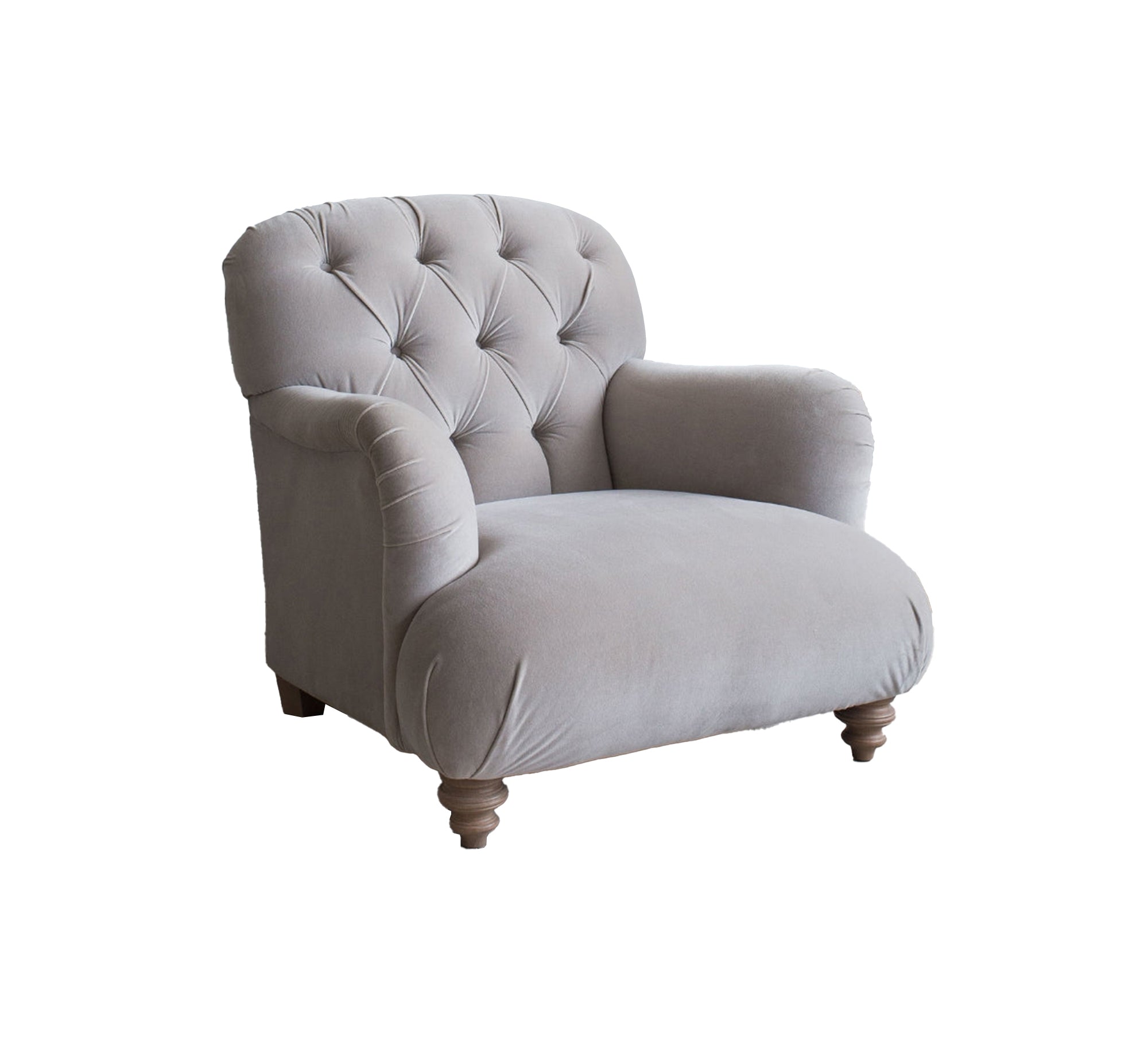 Armchair upholstered with sunken capitone beads - Vitrine Furniture - Furniture