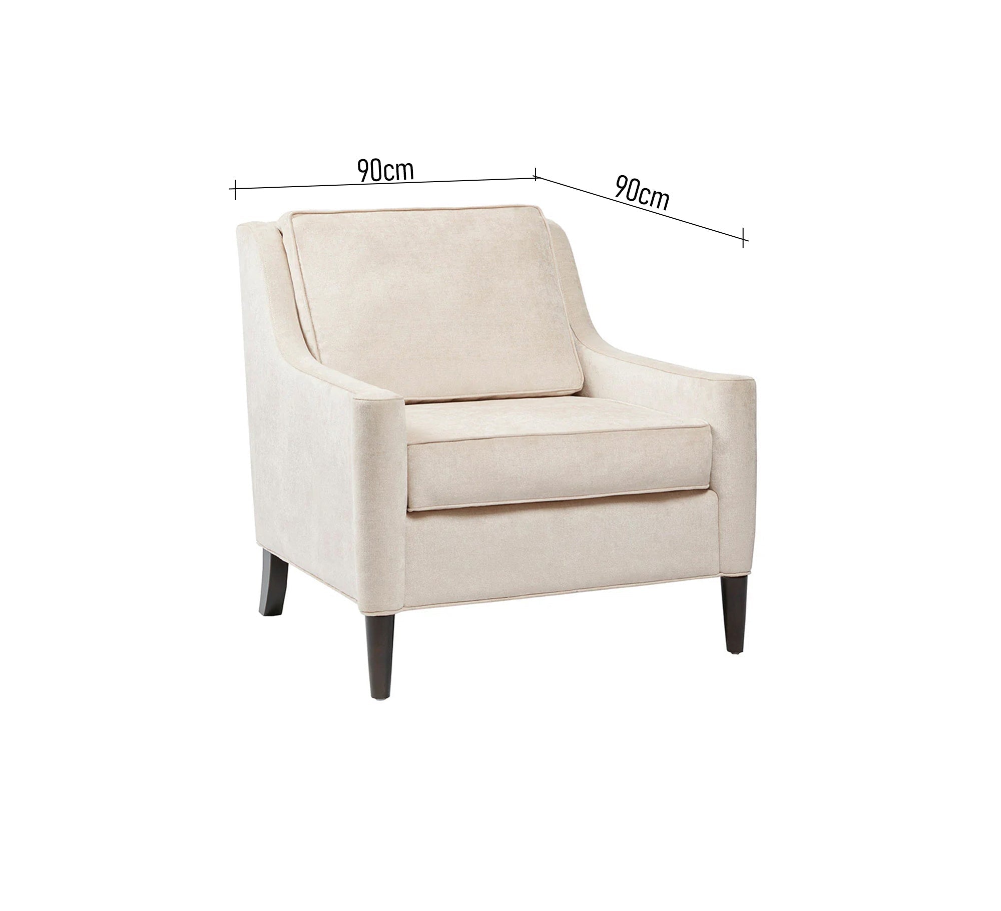 Armchair with comfortable seating area - Vitrine Furniture - Chairs & Chaise lounge