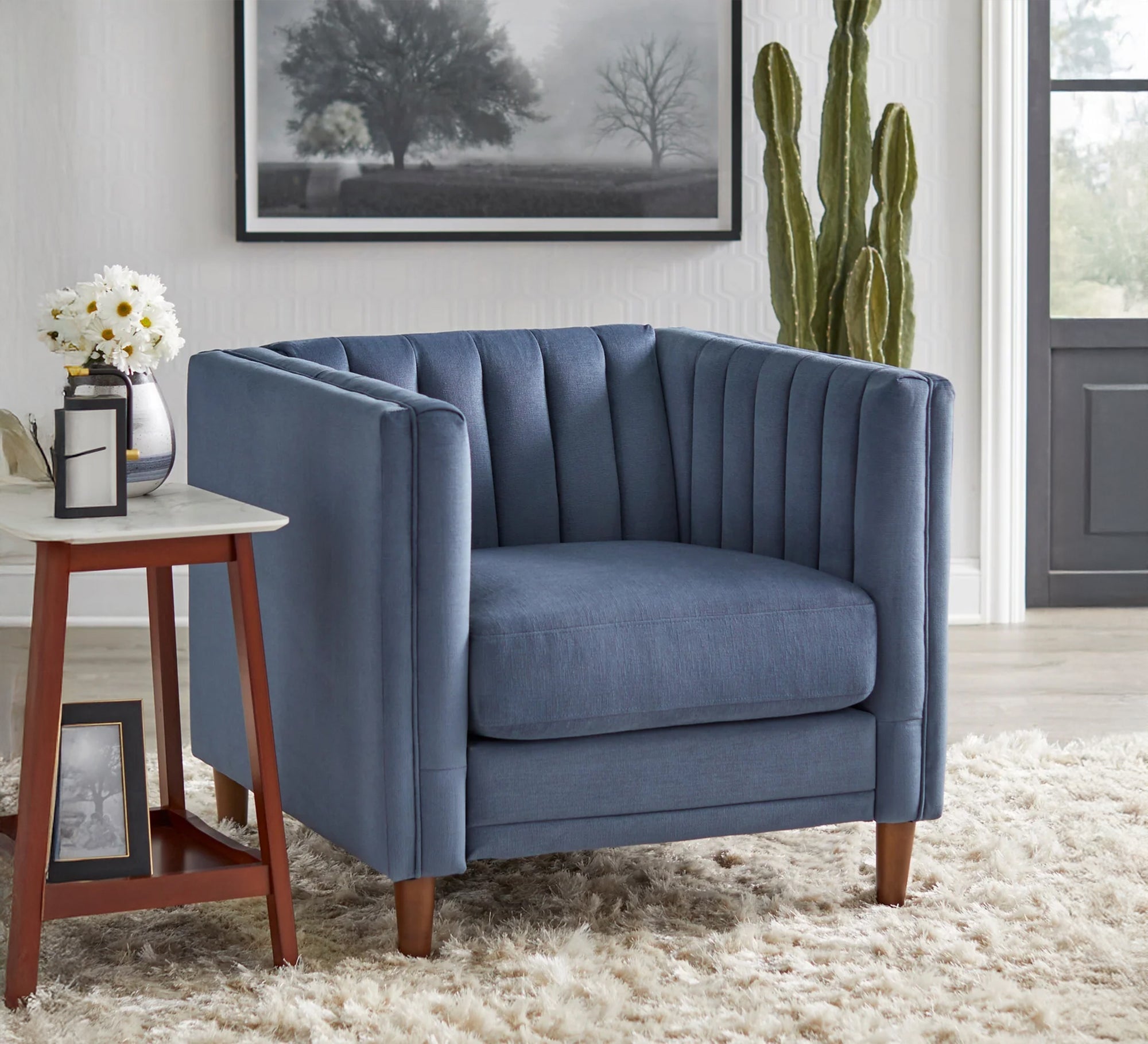 Armchair with slatted armrests and back - Vitrine Furniture - Furniture