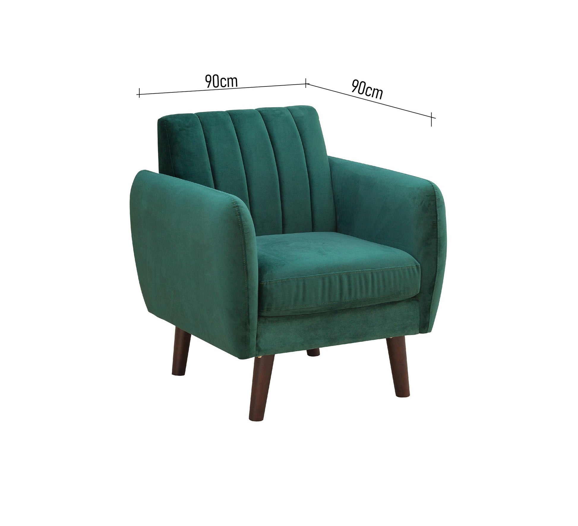 Armchair with slatted backrest - Vitrine Furniture - Chairs & Chaise lounge
