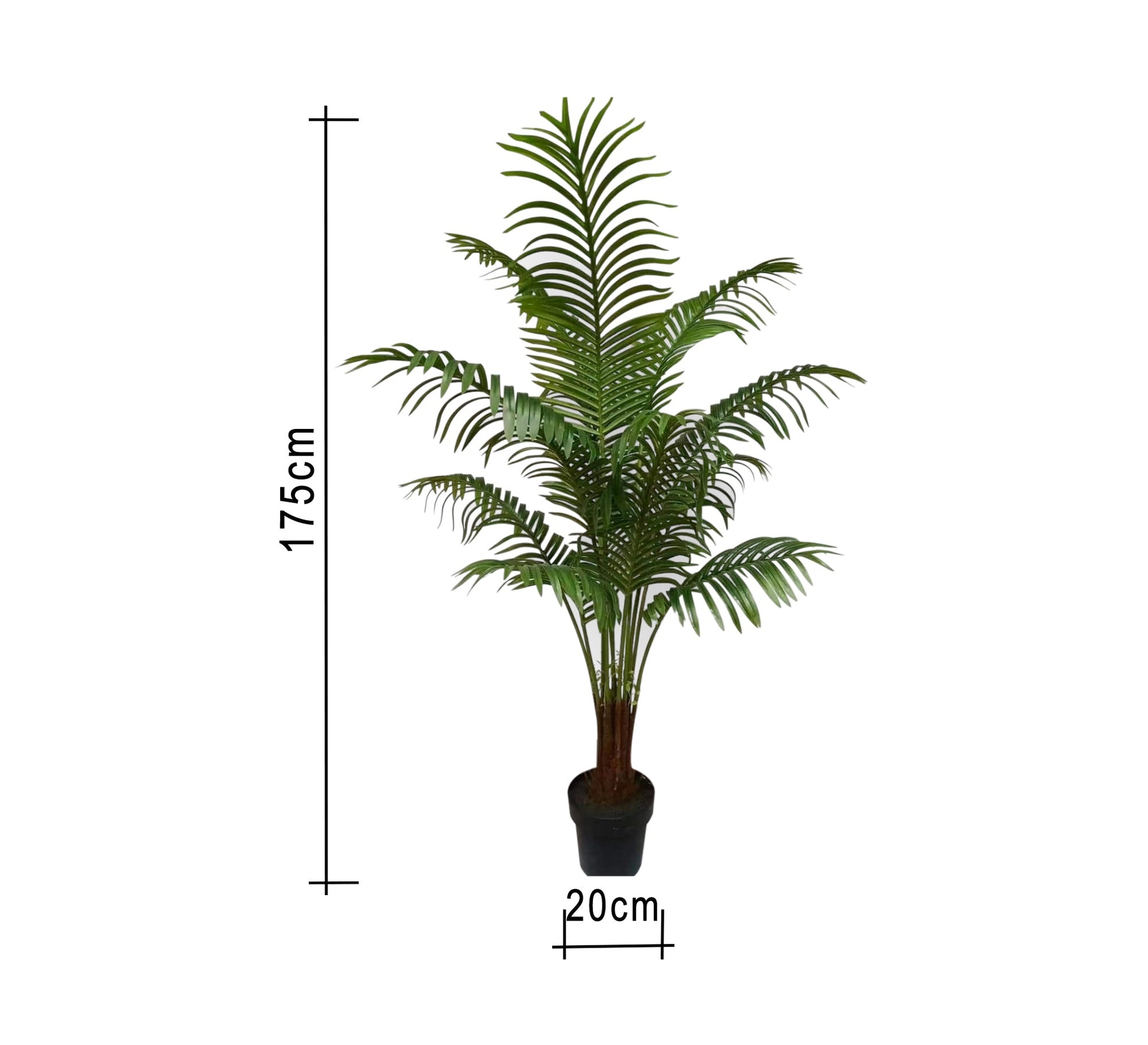 Artificial plant pot made of plastic and leather - Vitrine Furniture - Decor