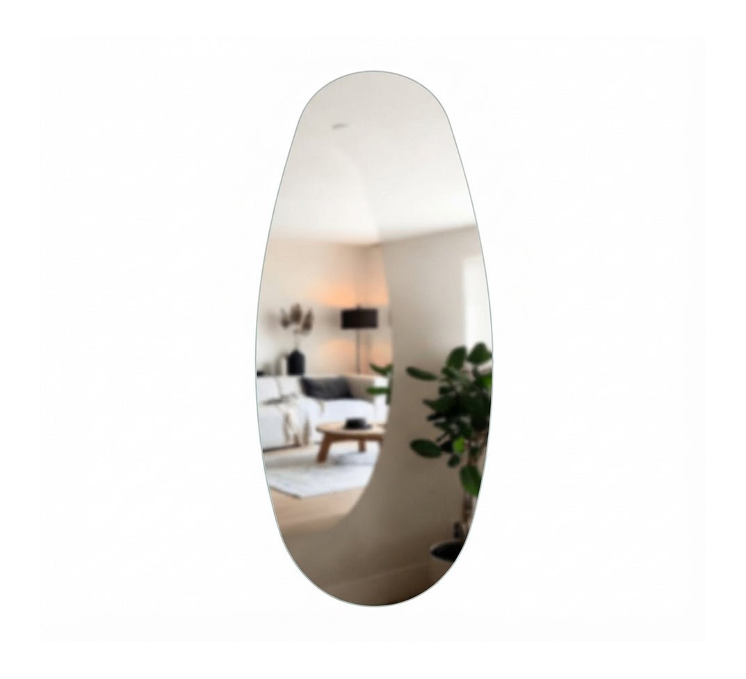 Asymmetrical vertical mirror with a thin frame - Vitrine Furniture - Mirrors
