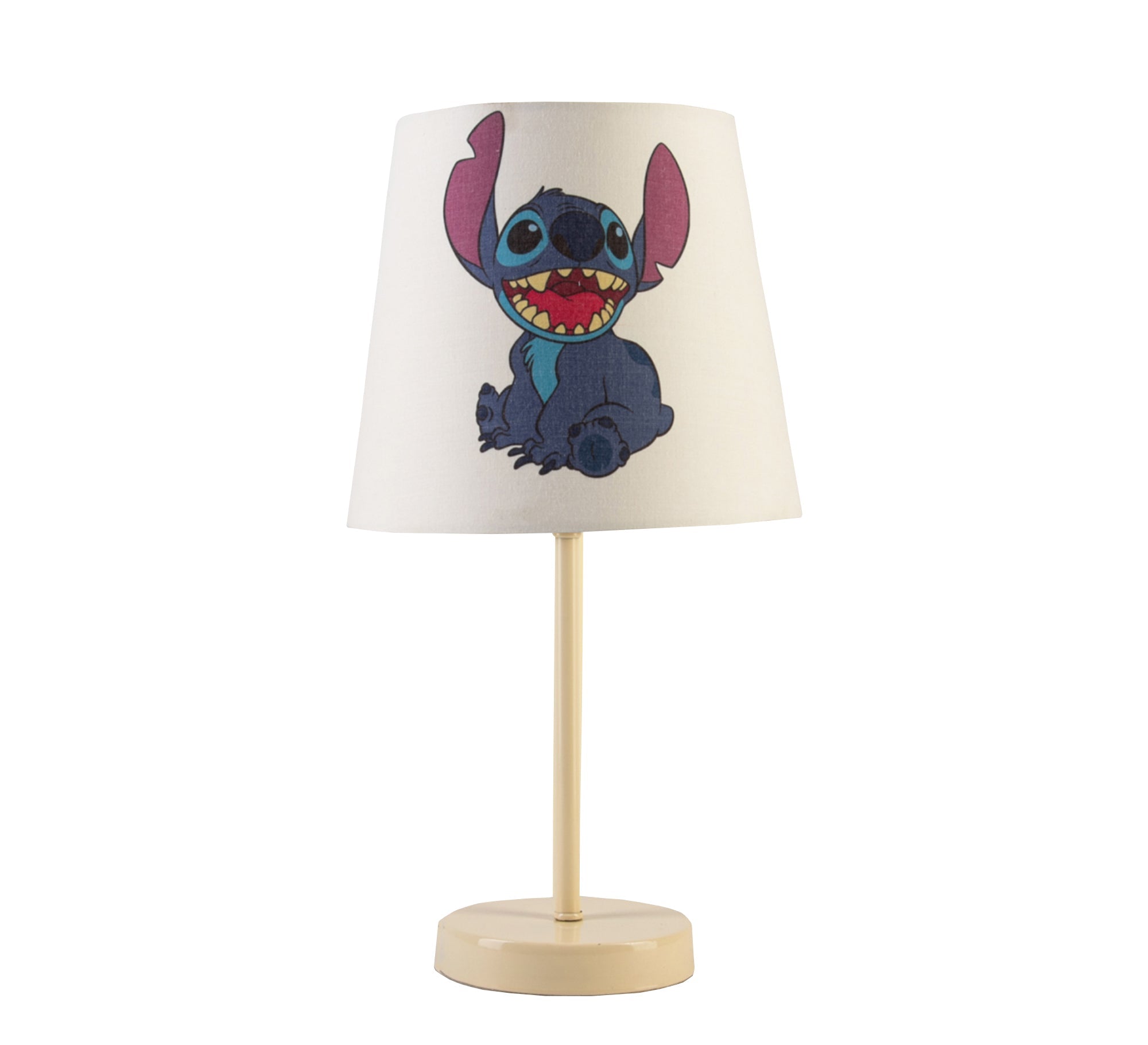 Attractive table lamp featuring the beloved Stitch character with a beige base. - Vitrine Furniture - Lighting