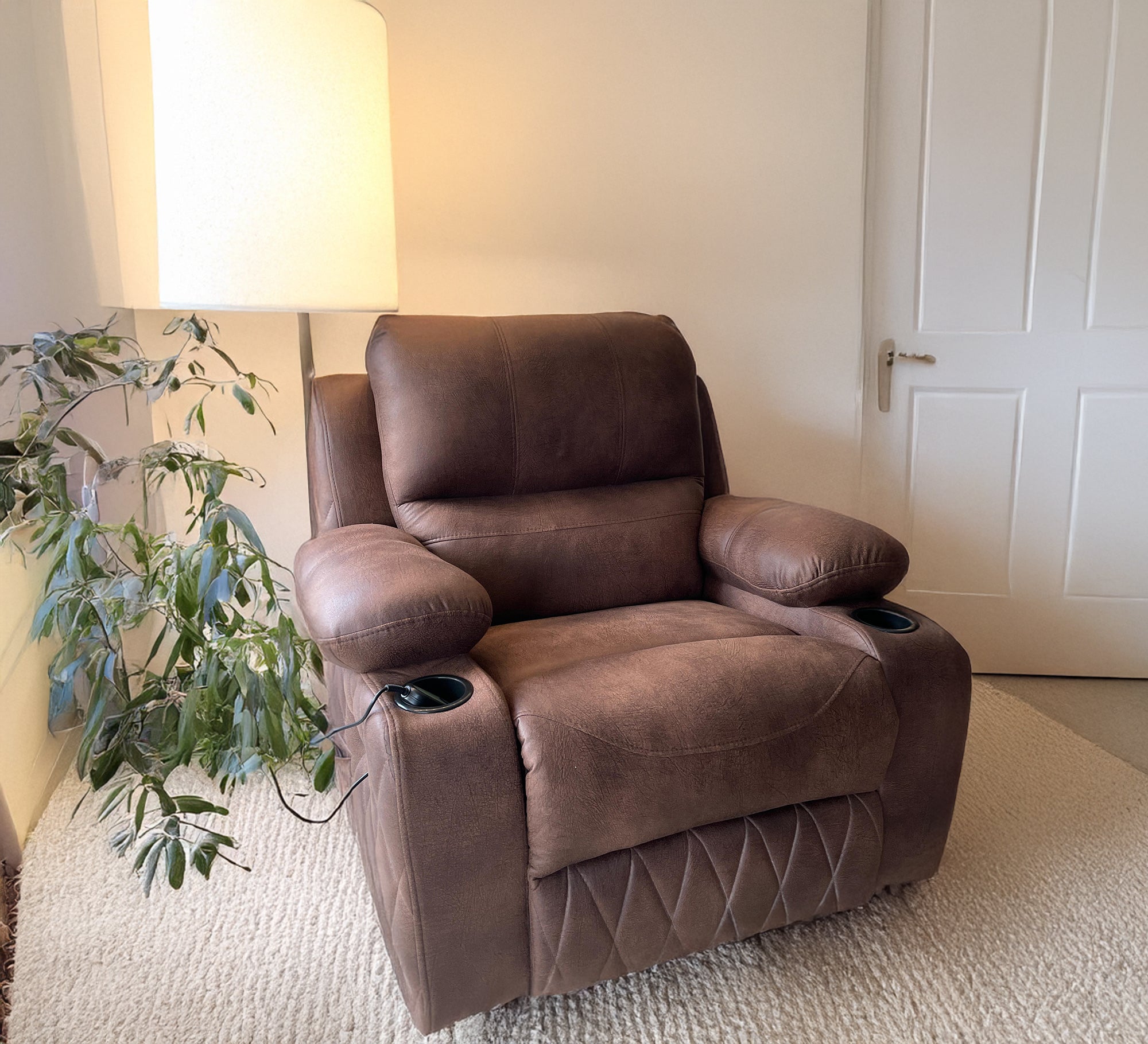 Automatic recliner chair with massage - Vitrine Furniture - Furniture