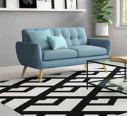 Baby blue double sofa - Vitrine Furniture - Sofas