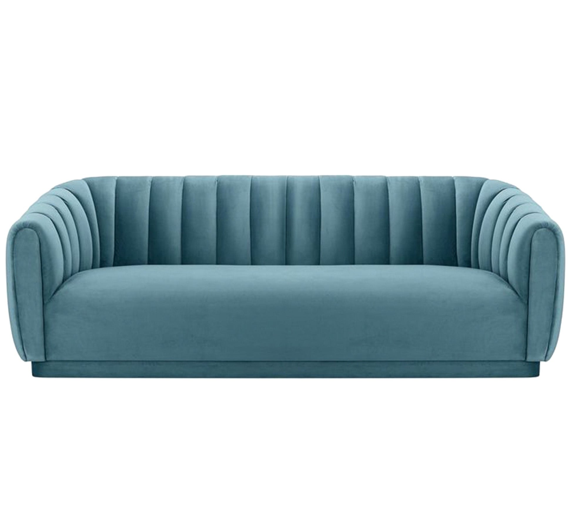 Baby Blue sofa with recessed stitching - Vitrine Furniture - Living room Sofas