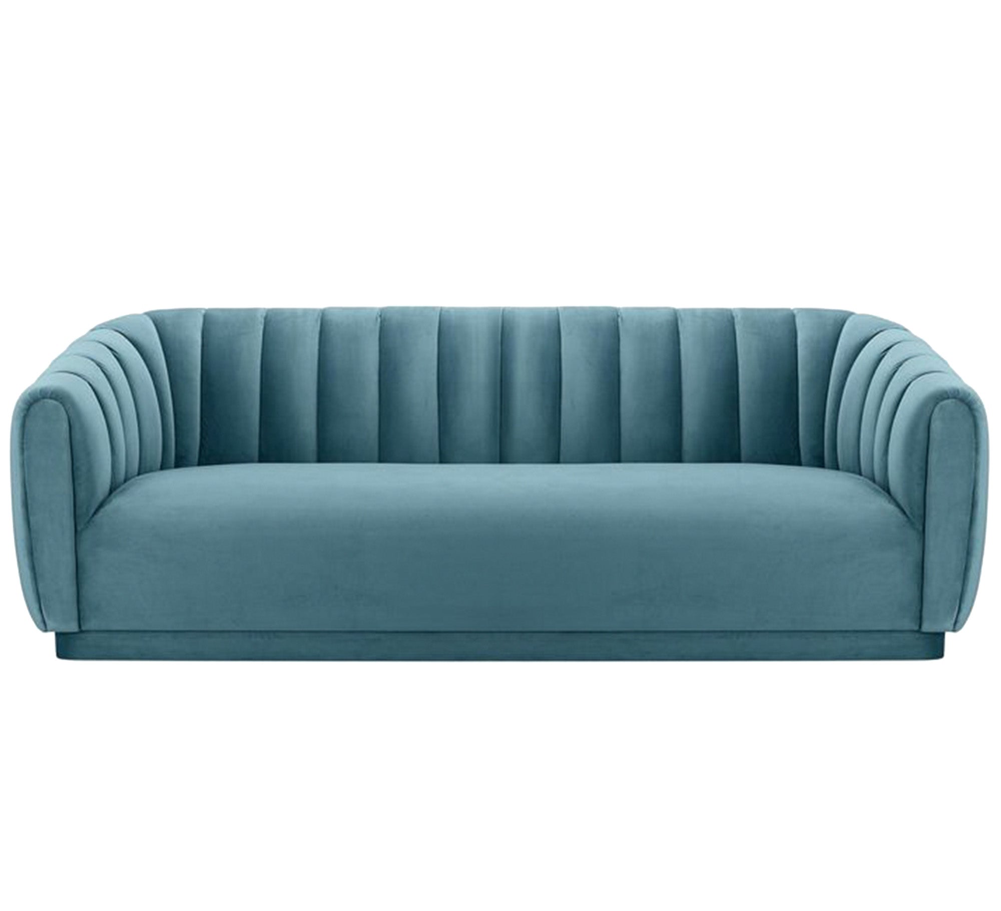 Baby Blue sofa with recessed stitching - Vitrine Furniture - Living room Sofas
