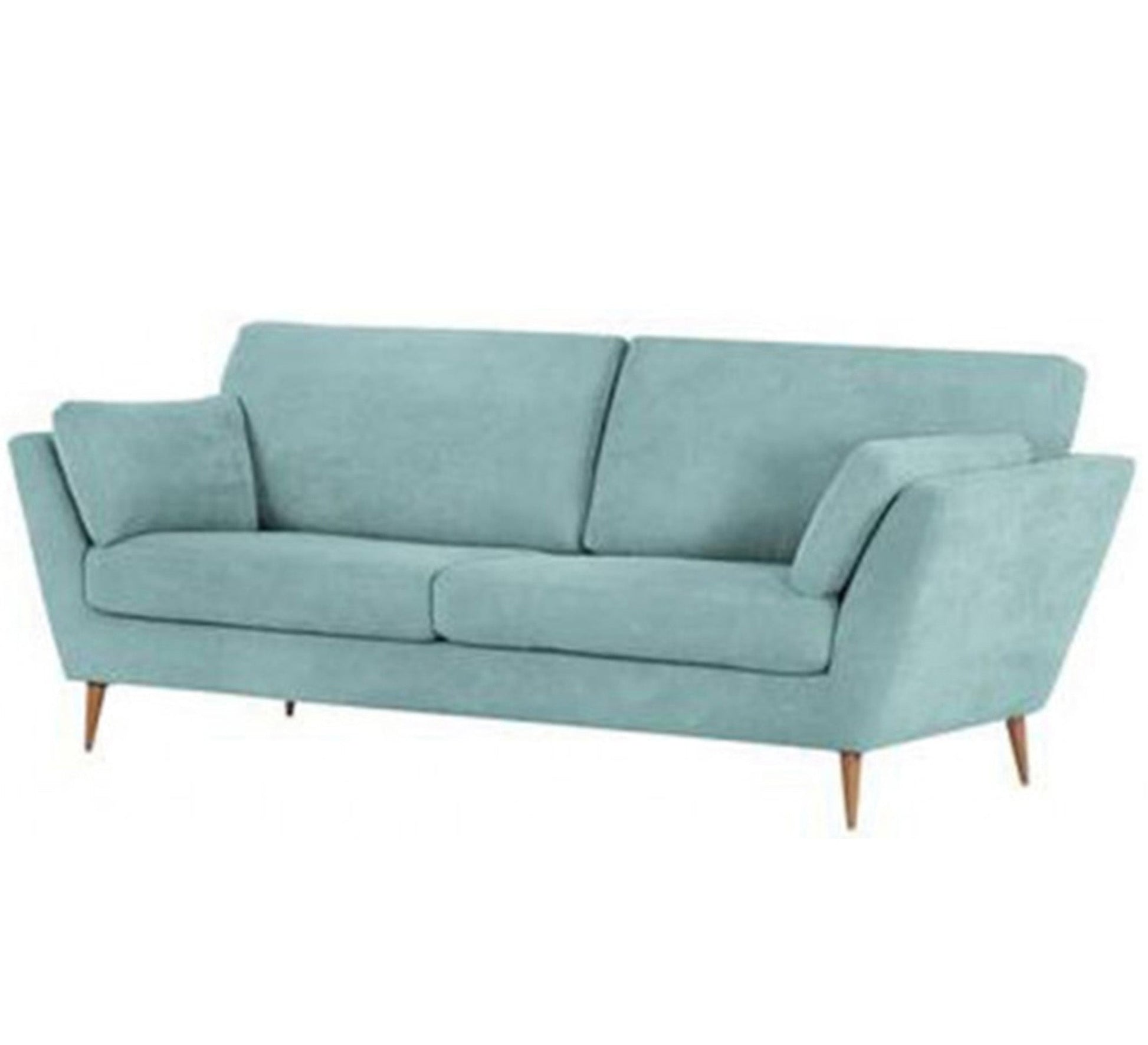 Baby Blue sofa with wooden legs - Vitrine Furniture - Living room Sofas