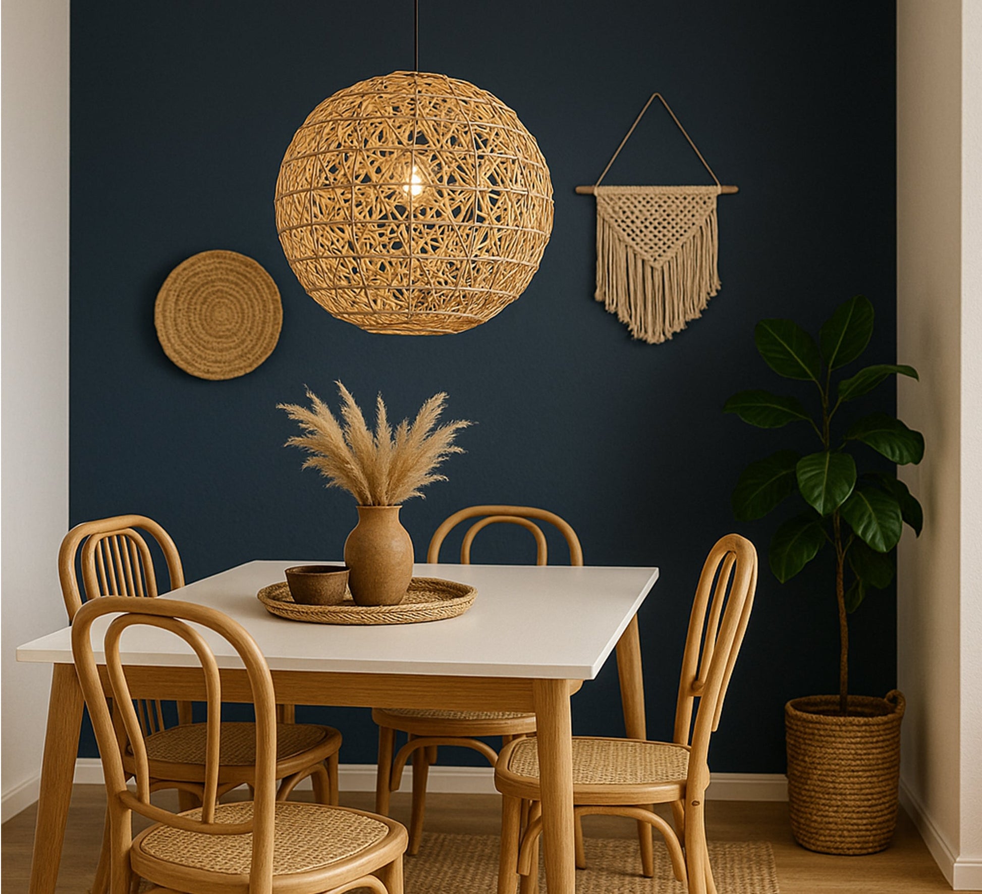 Ball bamboo pendant light - Vitrine Furniture - Lighting