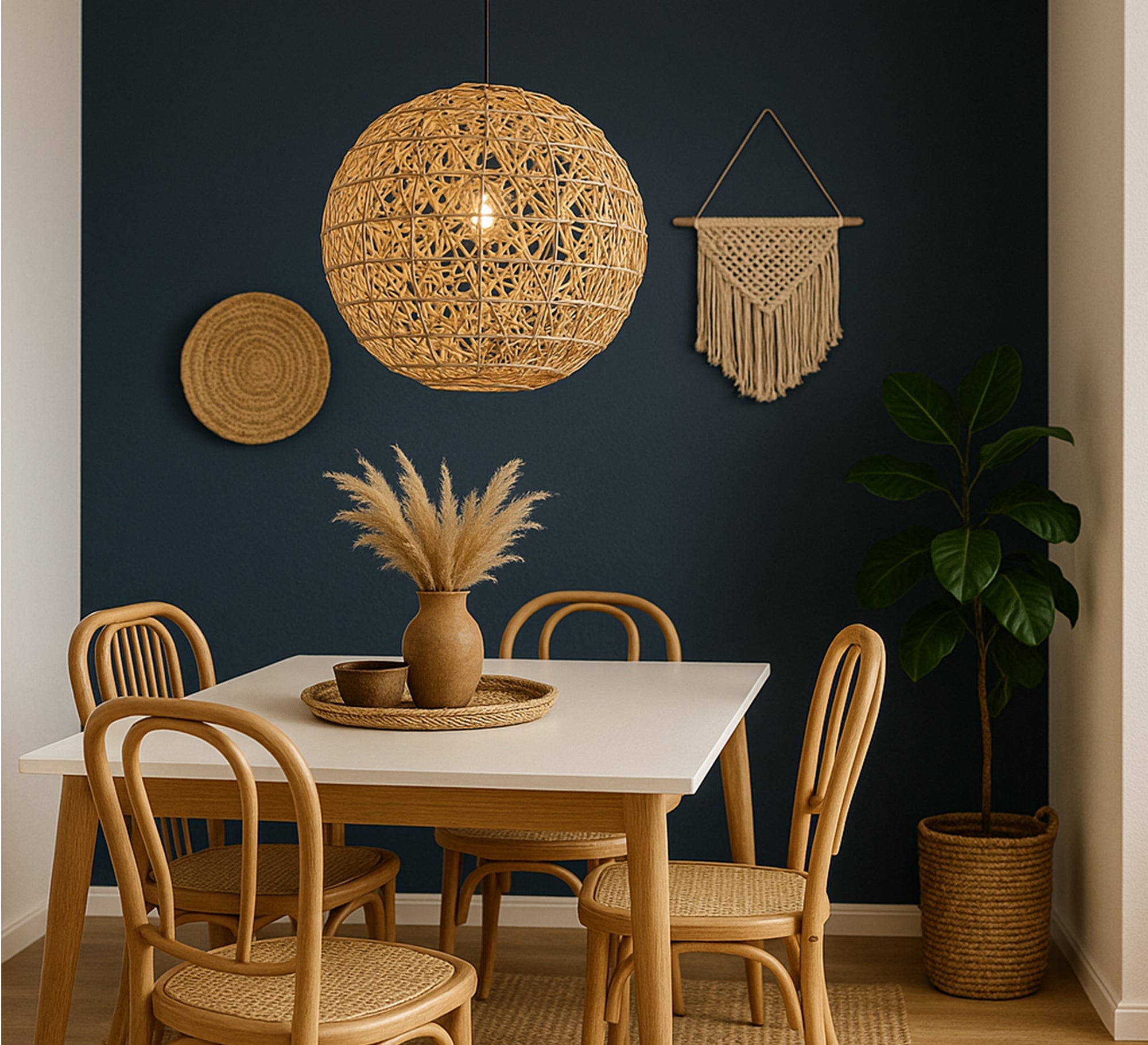 Ball bamboo pendant light - Vitrine Furniture - Lighting